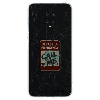 Picasee husă transparentă din silicon pentru Xiaomi Redmi Note 9 Pro - EMERGENCY