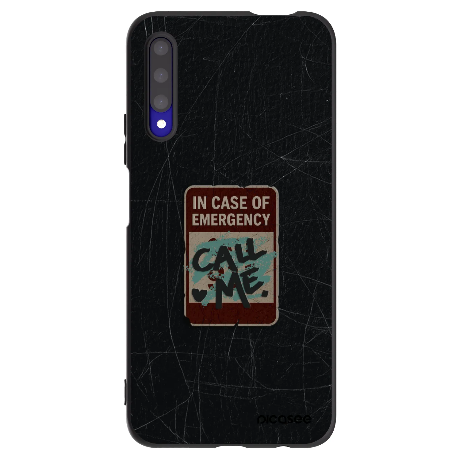 Picasee husă neagră din silicon pentru Honor 9X Pro - EMERGENCY