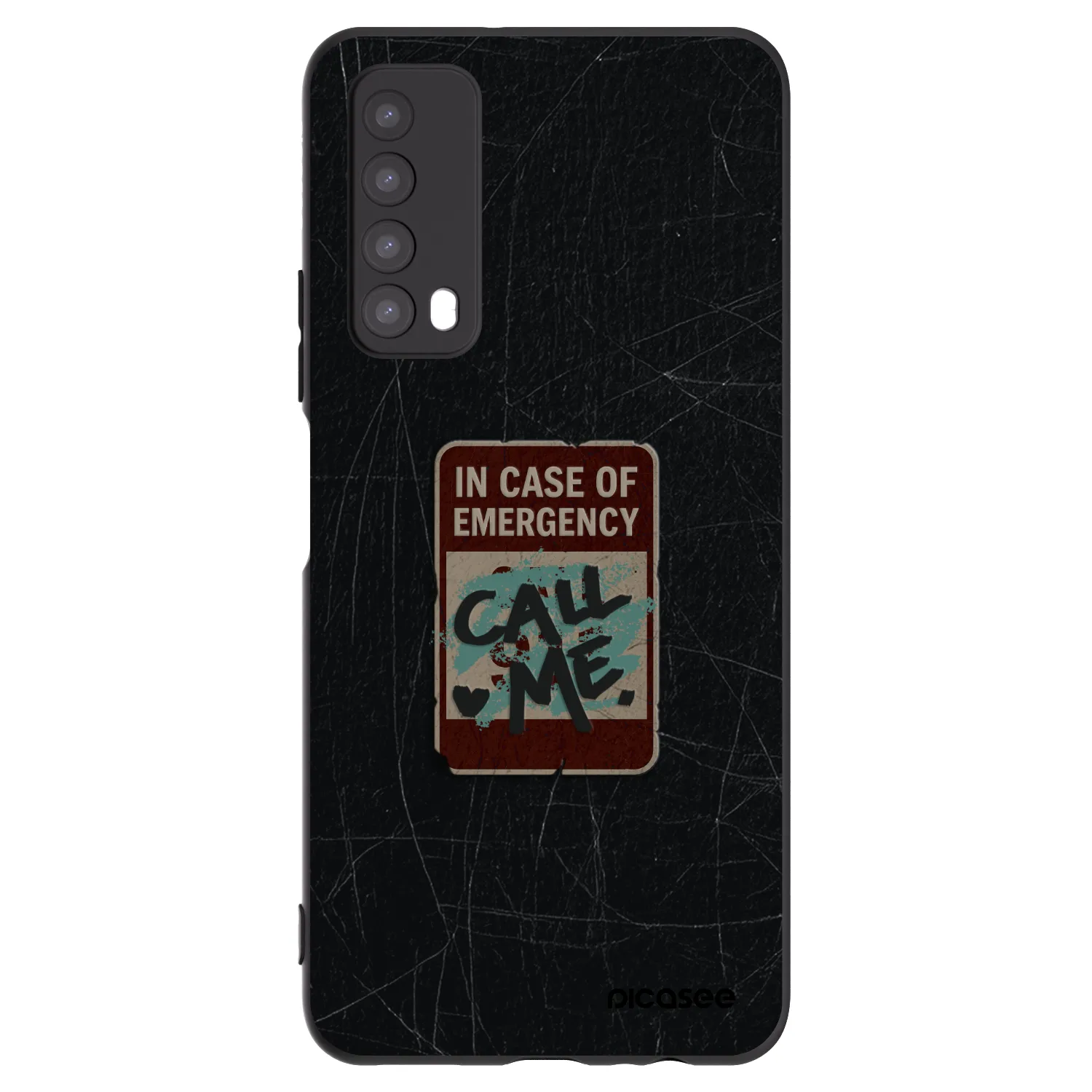 Picasee husă neagră din silicon pentru Huawei P Smart 2021 - EMERGENCY