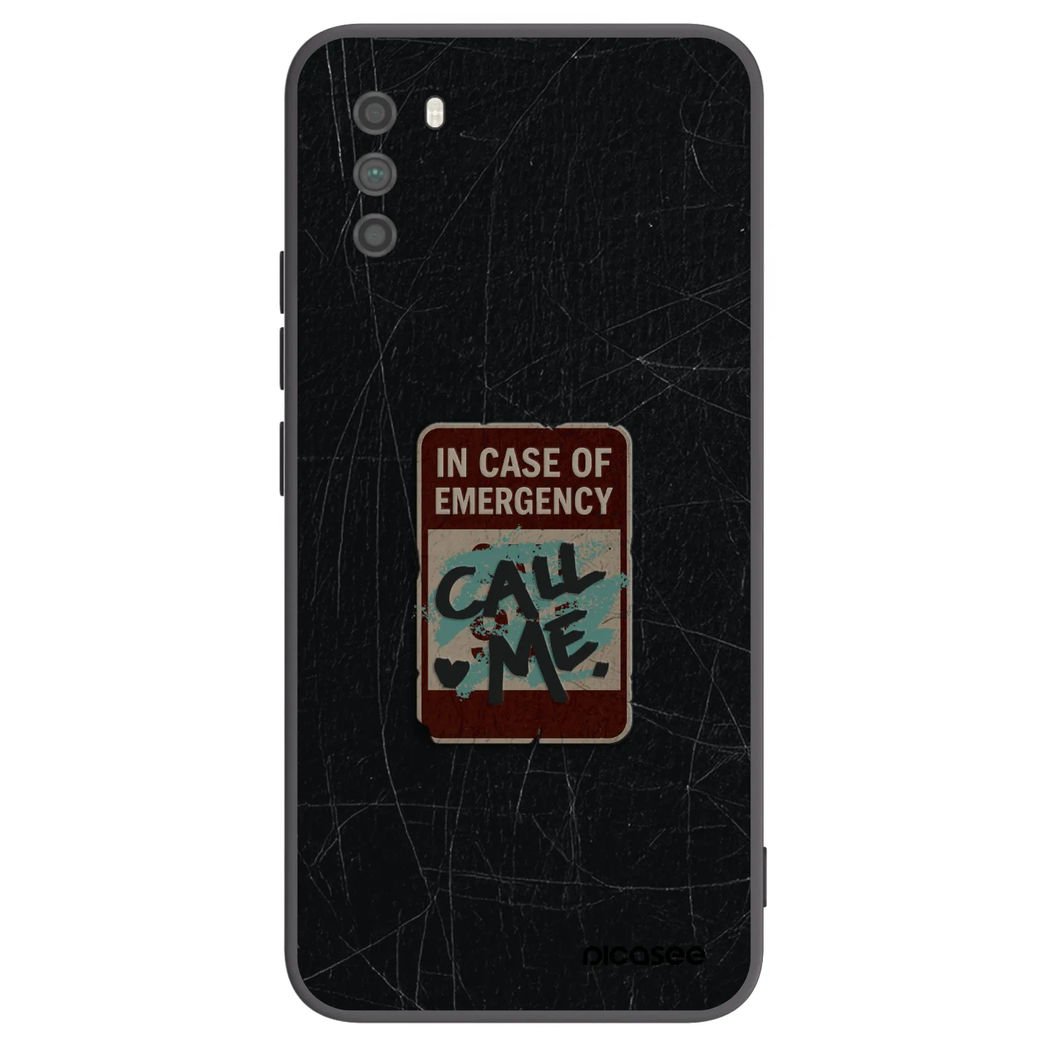 Picasee husă neagră din silicon pentru Xiaomi Poco M3 - EMERGENCY