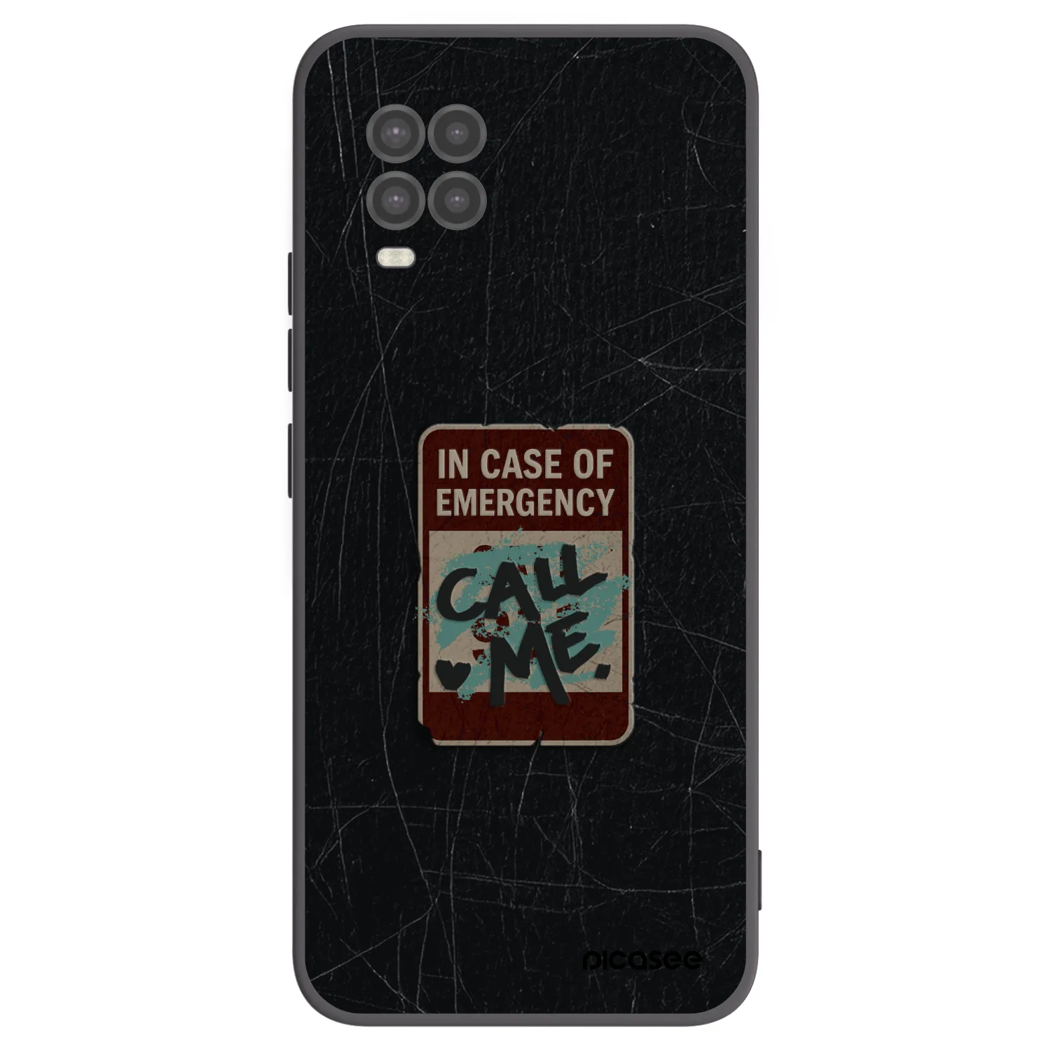Picasee husă neagră din silicon pentru Xiaomi Mi 10 Lite - EMERGENCY