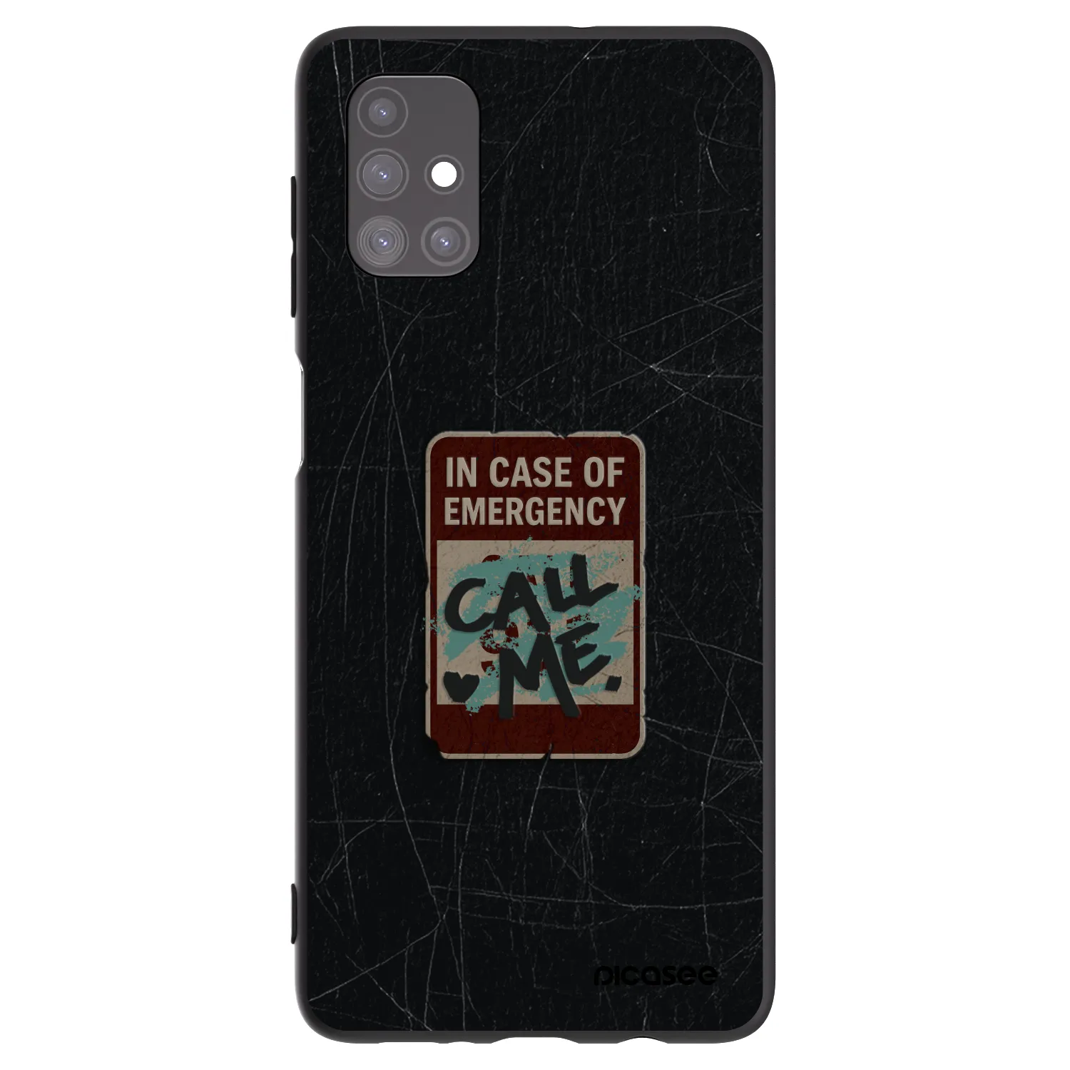 Picasee husă neagră din silicon pentru Samsung Galaxy M51 M515F - EMERGENCY