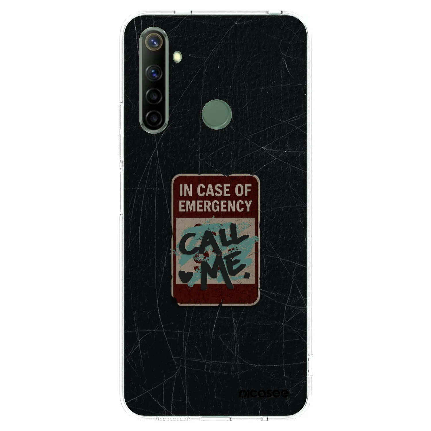 Picasee husă transparentă din silicon pentru Realme 6i - EMERGENCY
