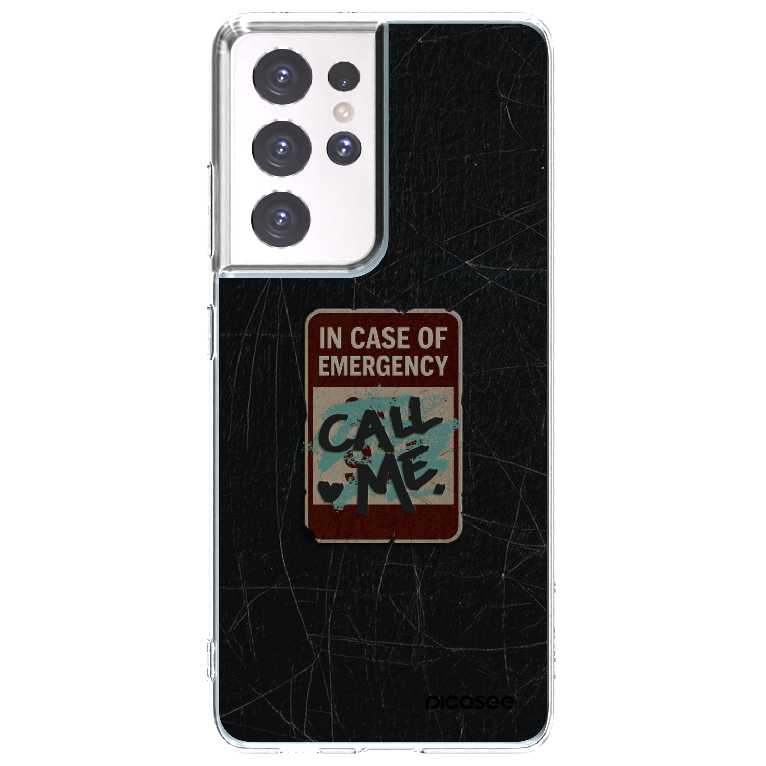 Picasee husă transparentă din silicon pentru Samsung Galaxy S21 Ultra 5G G998B - EMERGENCY