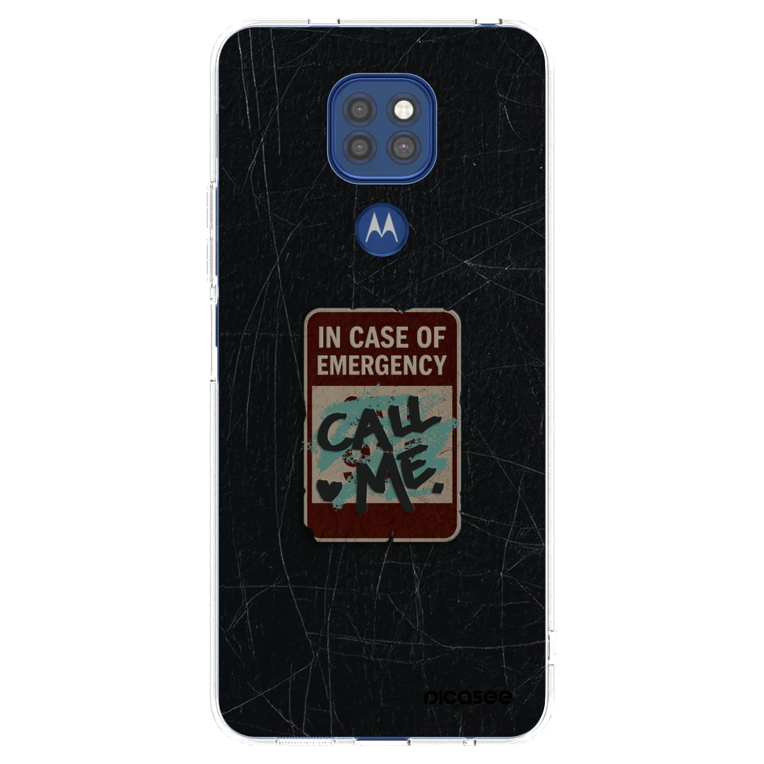 Picasee husă transparentă din silicon pentru Motorola Moto G9 Play - EMERGENCY