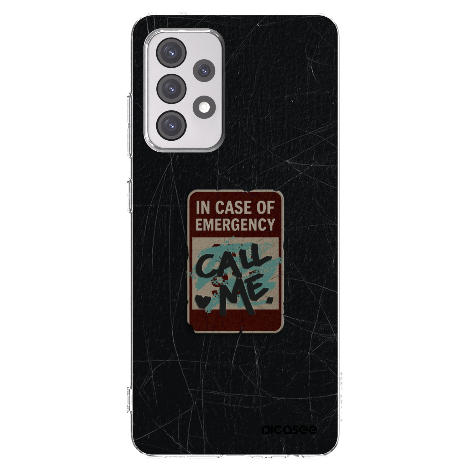 Picasee husă transparentă din silicon pentru Samsung Galaxy A52 5G A525F - EMERGENCY