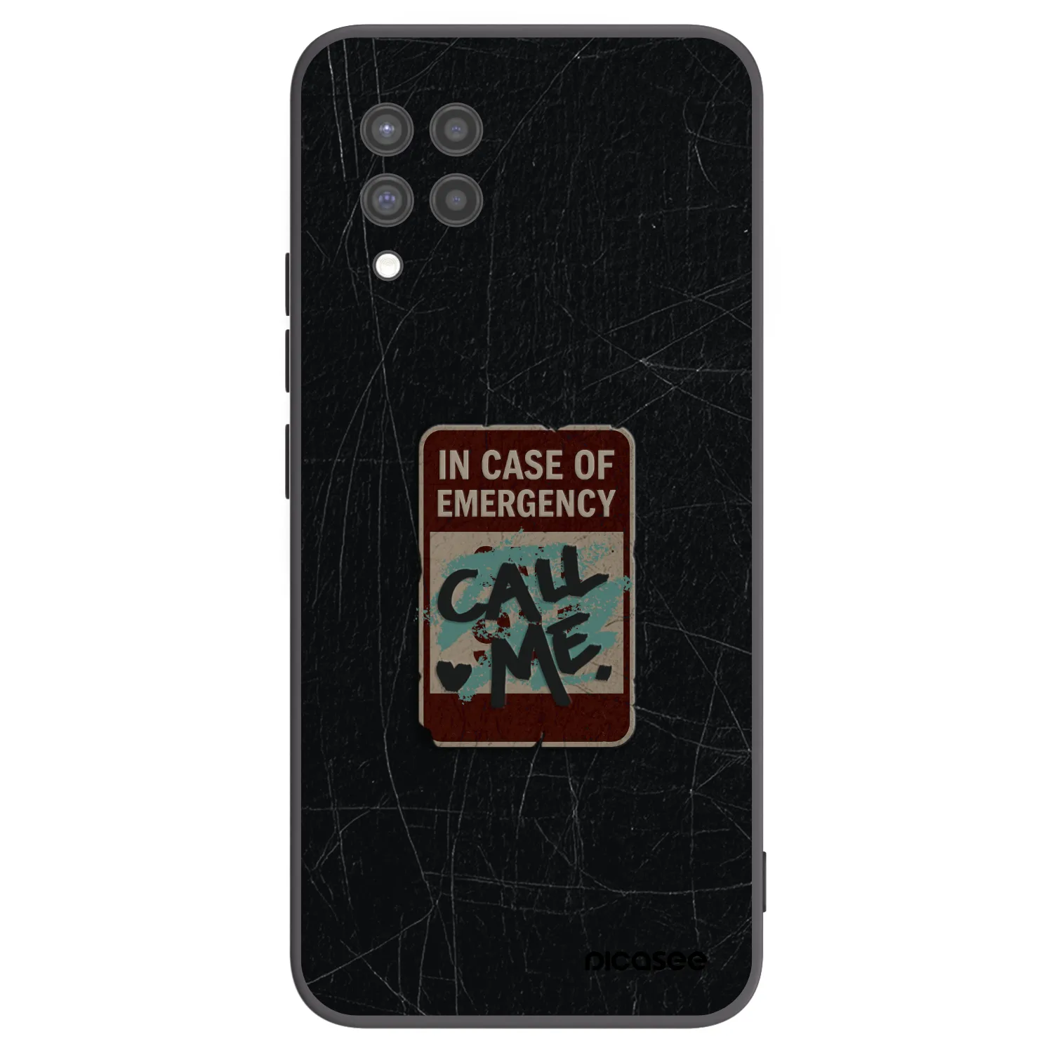Picasee husă neagră din silicon pentru Samsung Galaxy A42 A426B - EMERGENCY