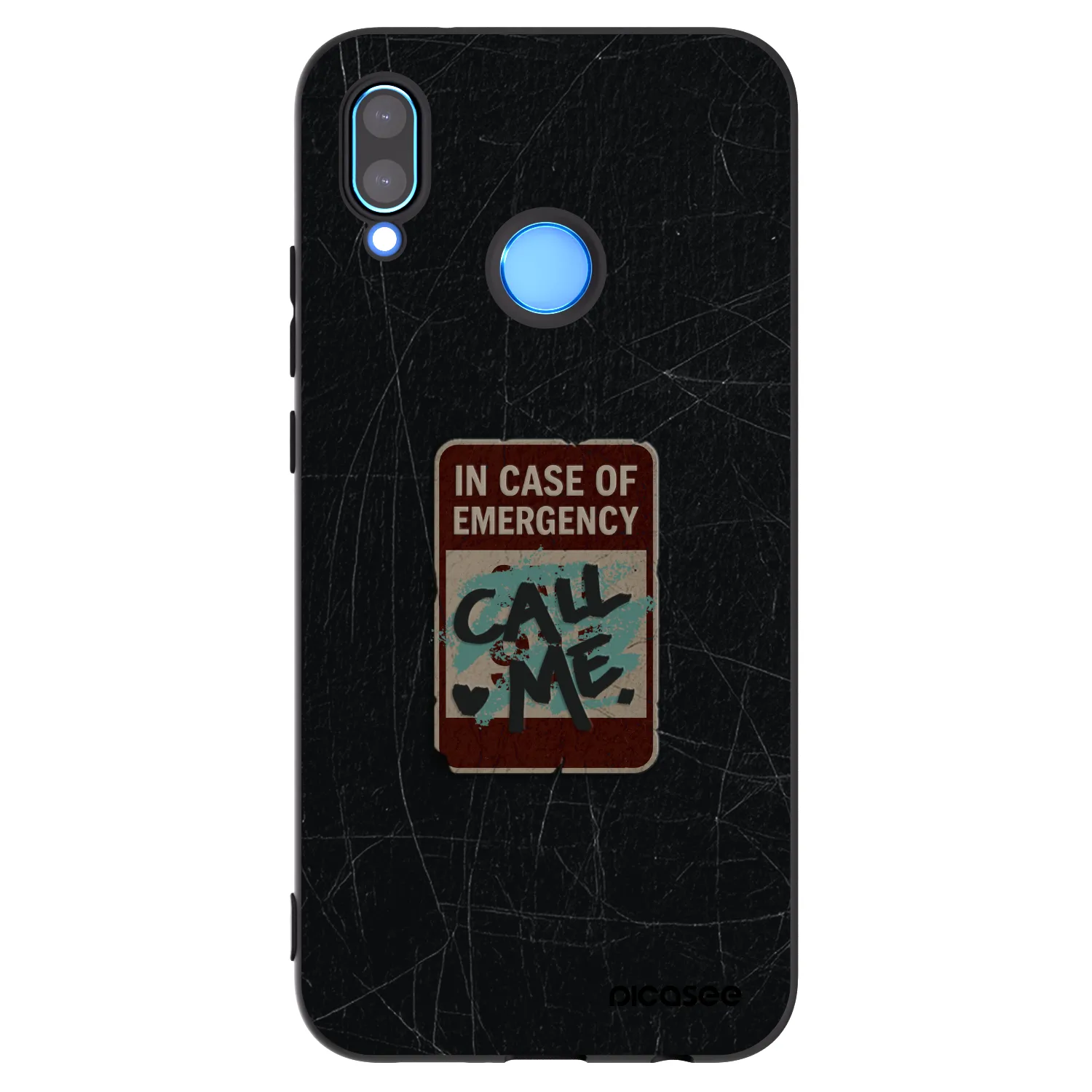 Picasee husă neagră din silicon pentru Huawei P20 Lite - EMERGENCY