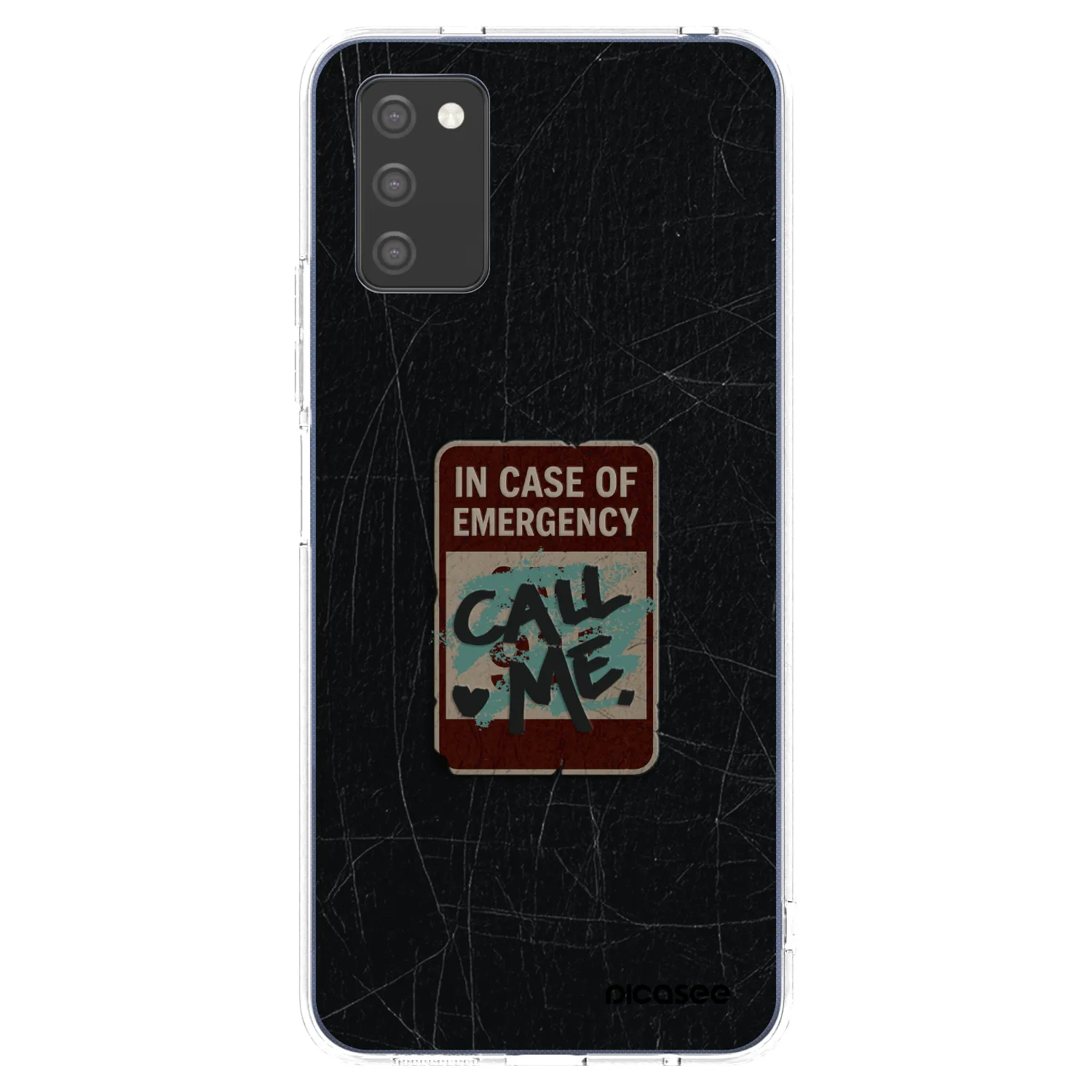 Picasee husă transparentă din silicon pentru Samsung Galaxy A02s A025G - EMERGENCY