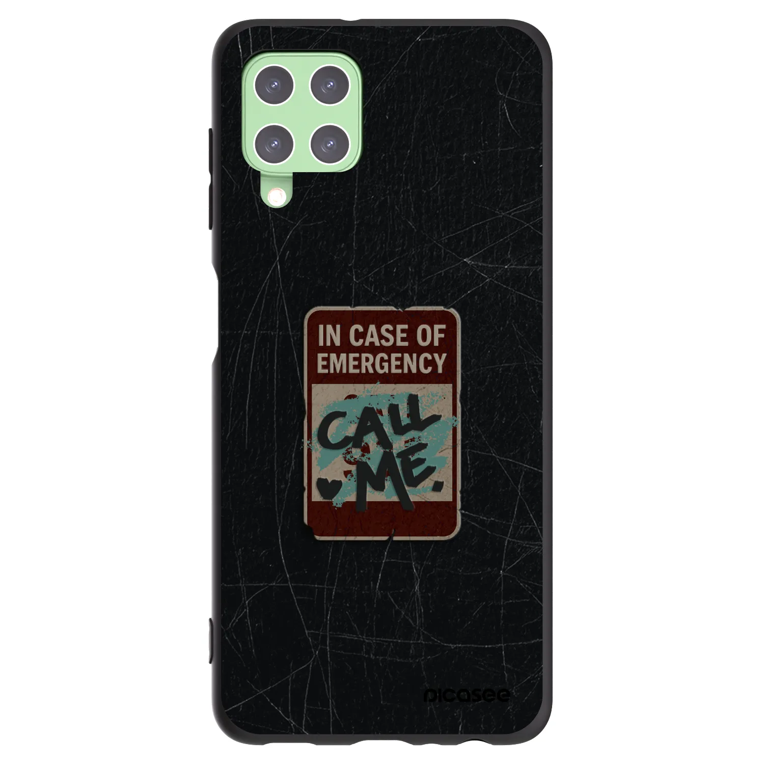 Picasee husă neagră din silicon pentru Samsung Galaxy A22 A225F 4G - EMERGENCY