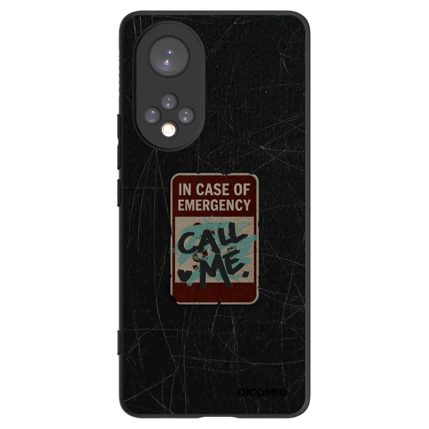 Picasee husă neagră din silicon pentru Huawei Nova 9 - EMERGENCY