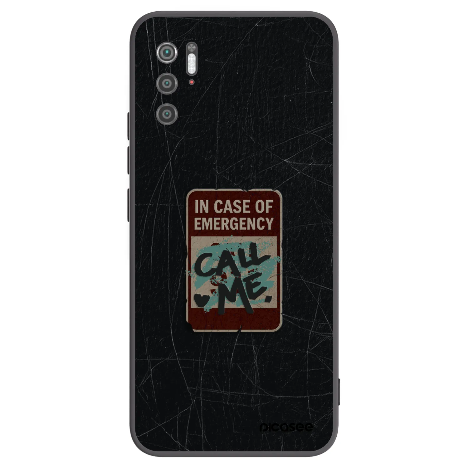 Picasee husă neagră din silicon pentru Xiaomi Poco M3 Pro 5G - EMERGENCY