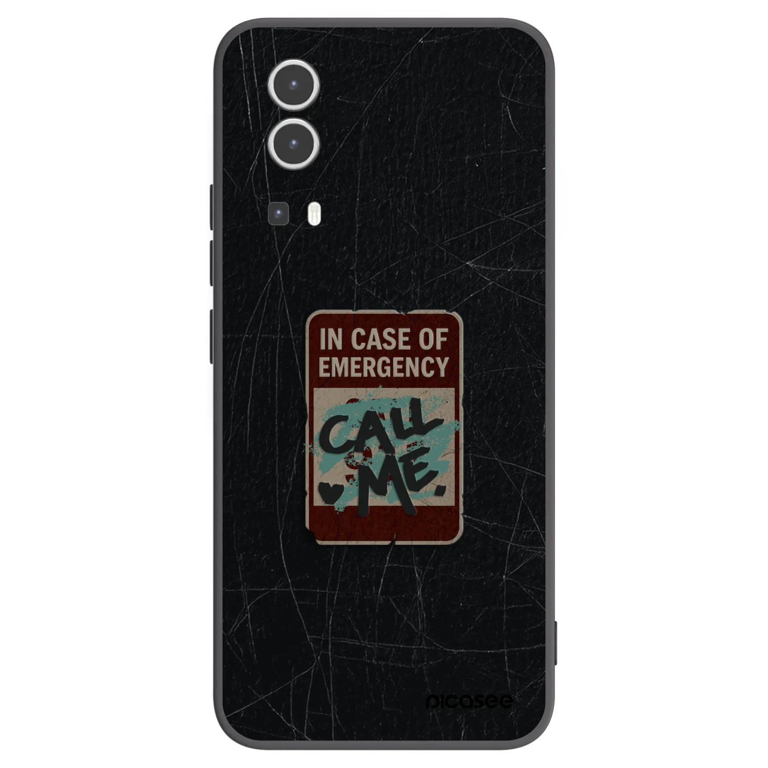 Picasee husă neagră din silicon pentru Vivo Y72 5G - EMERGENCY