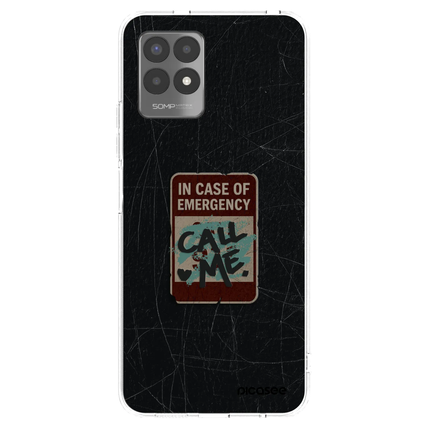 Picasee husă transparentă din silicon pentru Realme 8i - EMERGENCY