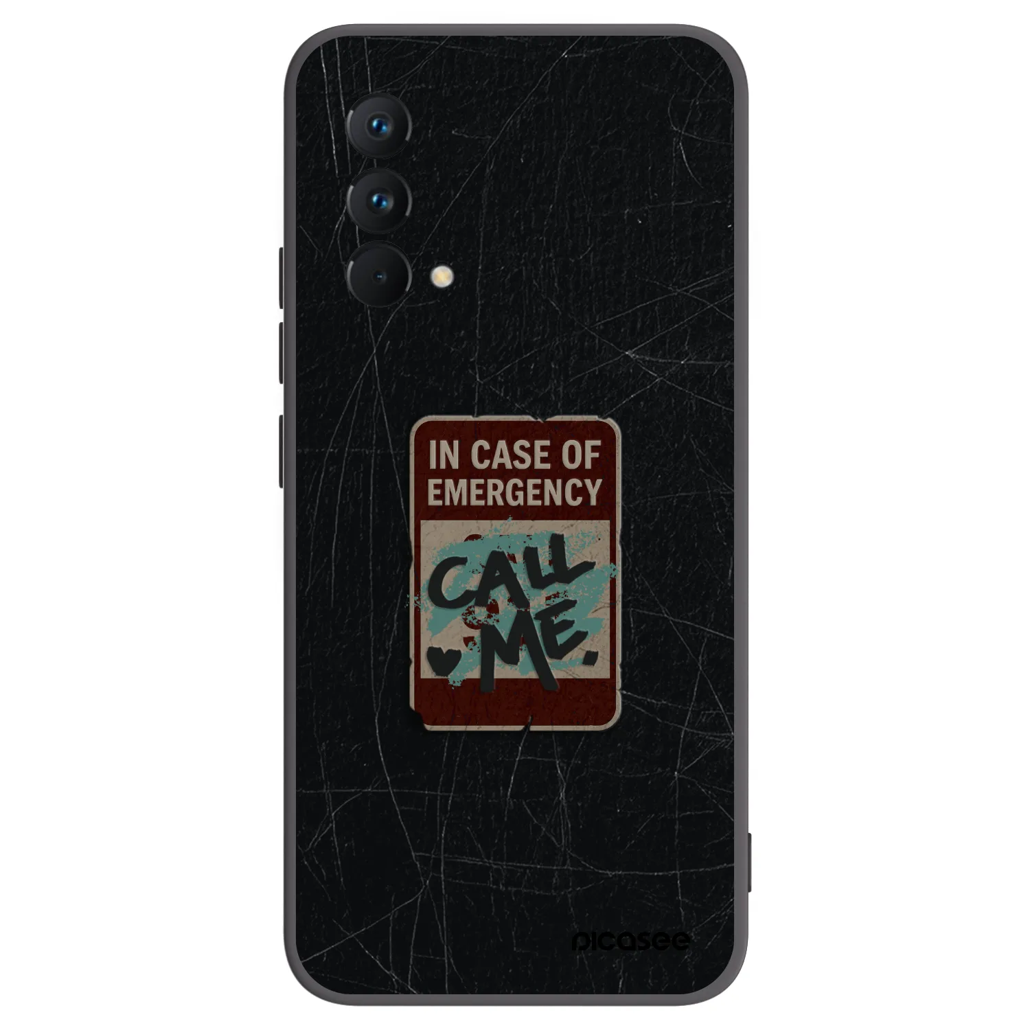 Picasee husă neagră din silicon pentru Realme GT Master Edition 5G - EMERGENCY