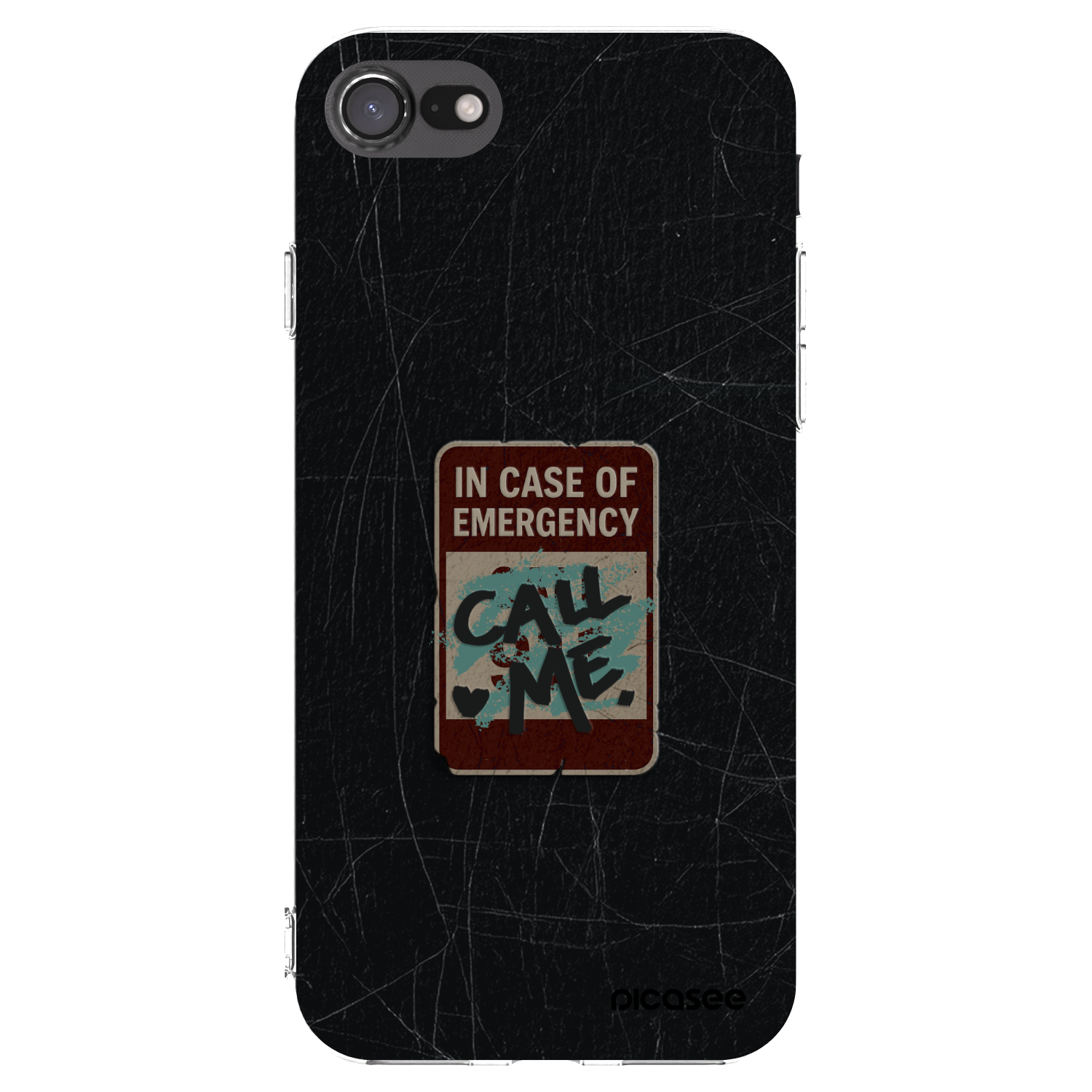 Picasee husă transparentă din silicon pentru Apple iPhone SE 2022 - EMERGENCY