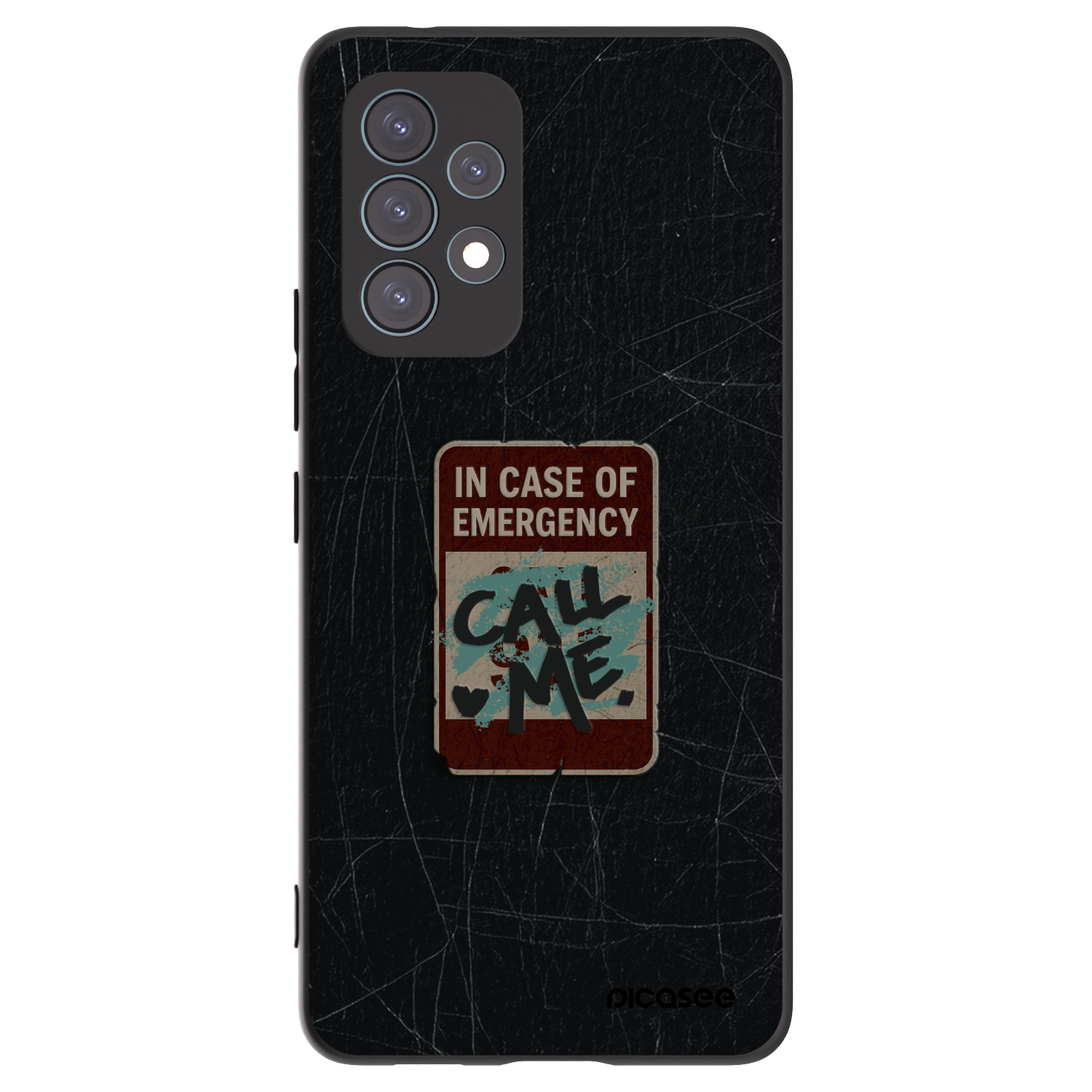 Picasee husă neagră din silicon pentru Samsung Galaxy A53 5G A536 - EMERGENCY
