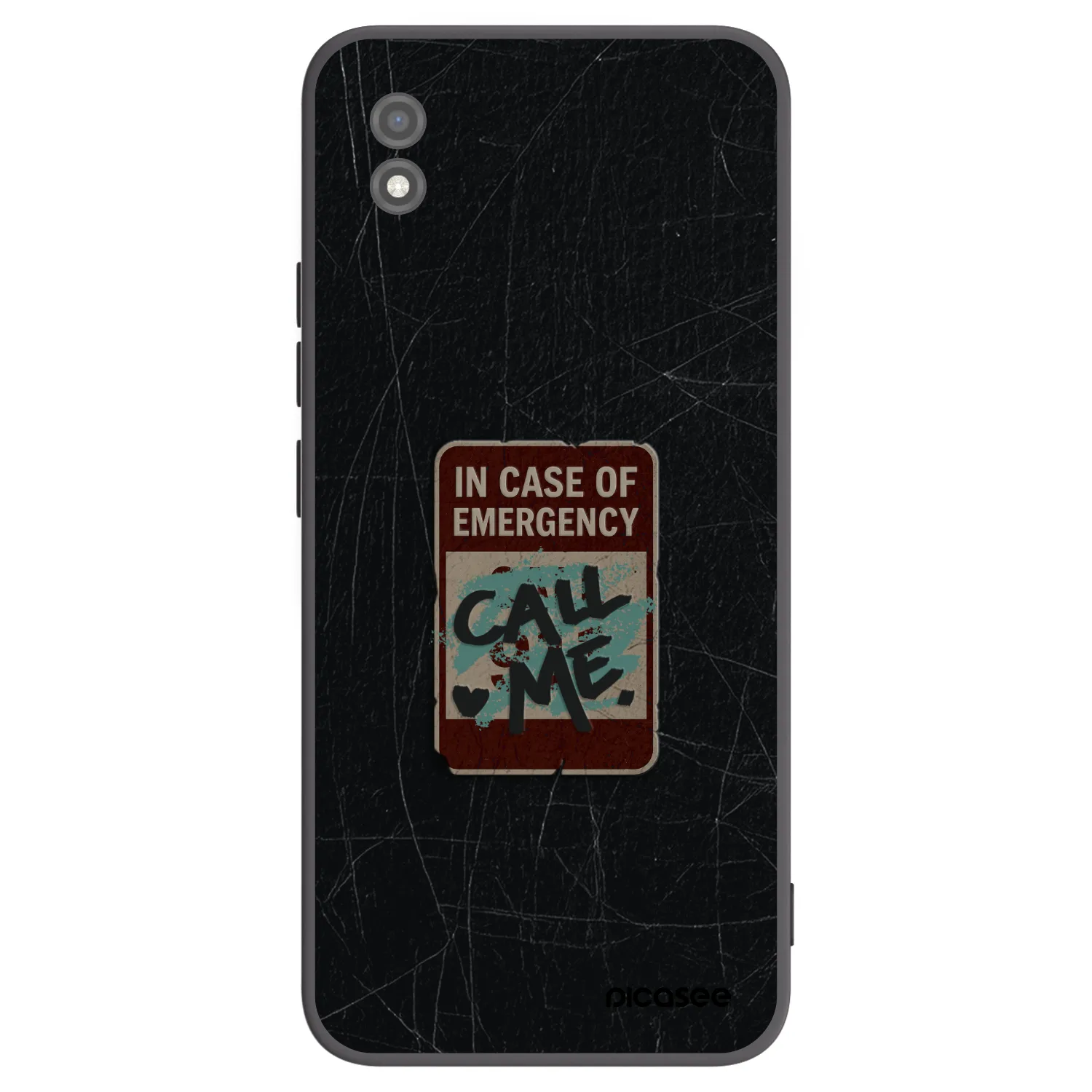 Picasee husă neagră din silicon pentru Realme C11 (2021) - EMERGENCY