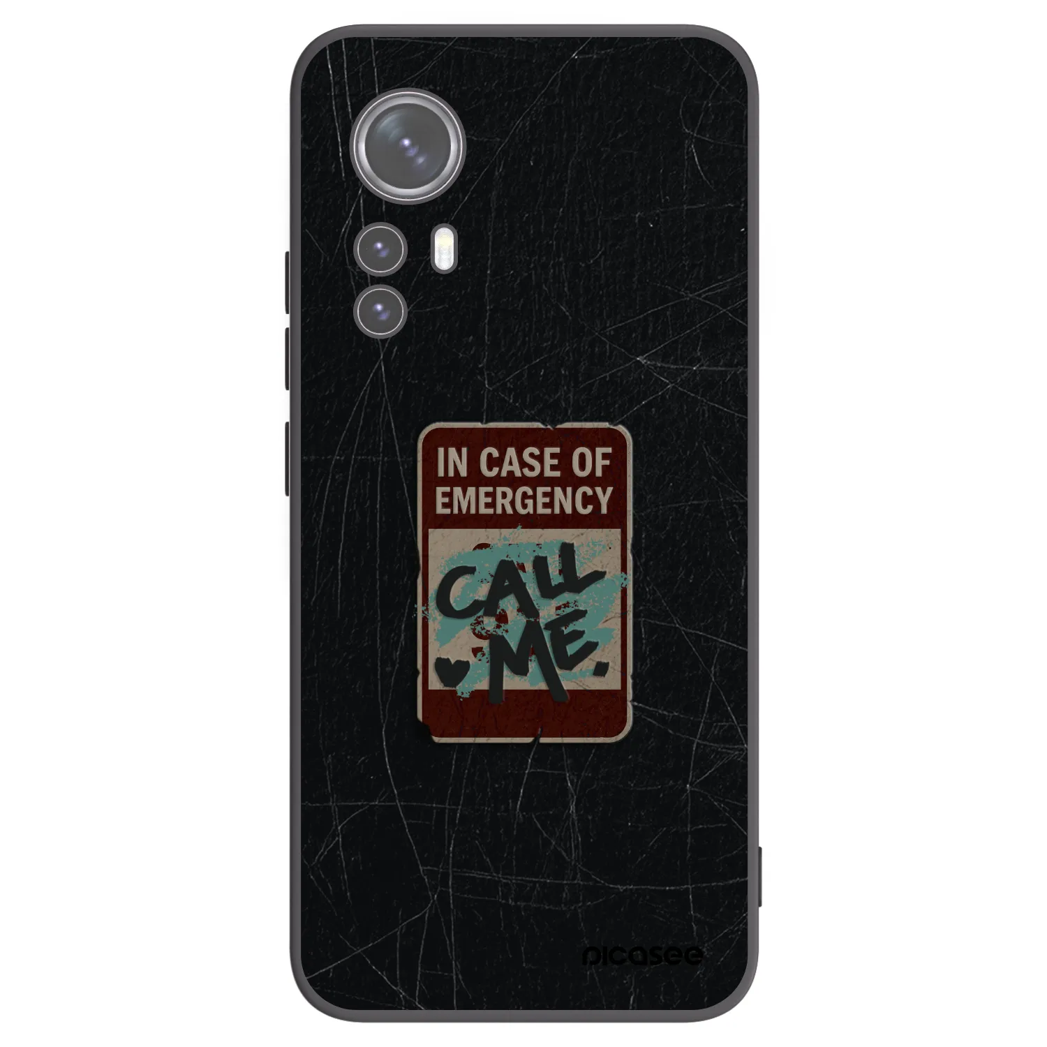 Picasee husă neagră din silicon pentru Xiaomi 12X - EMERGENCY