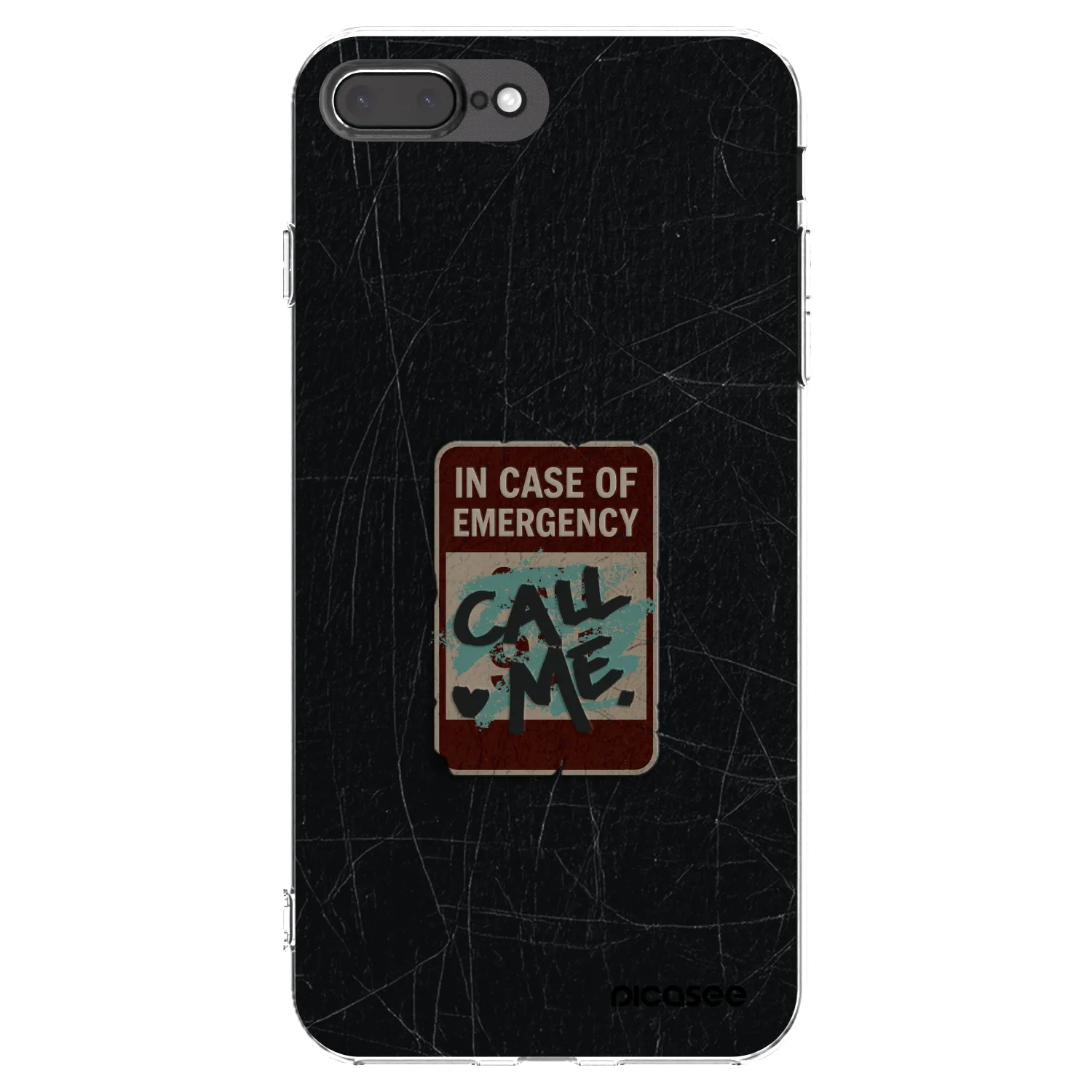 Picasee husă transparentă din silicon pentru Apple iPhone 8 Plus - EMERGENCY