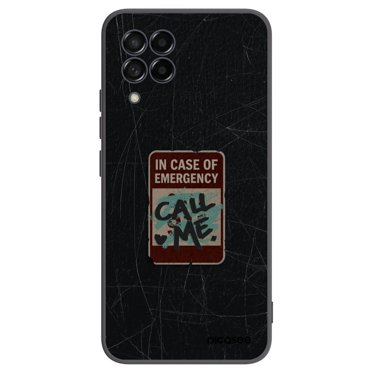 Picasee husă neagră din silicon pentru Samsung Galaxy M53 5G - EMERGENCY