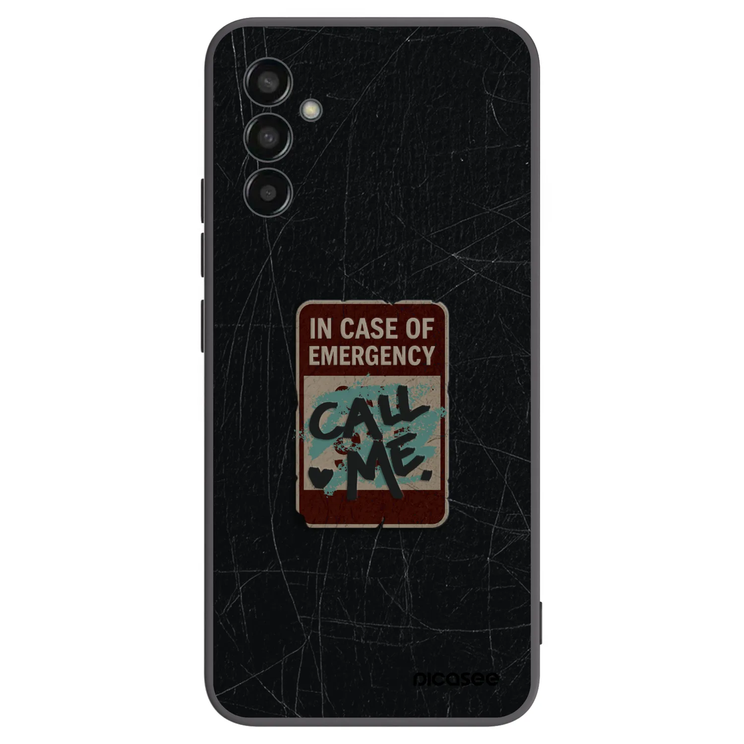 Picasee husă neagră din silicon pentru Samsung Galaxy M13 M135F - EMERGENCY