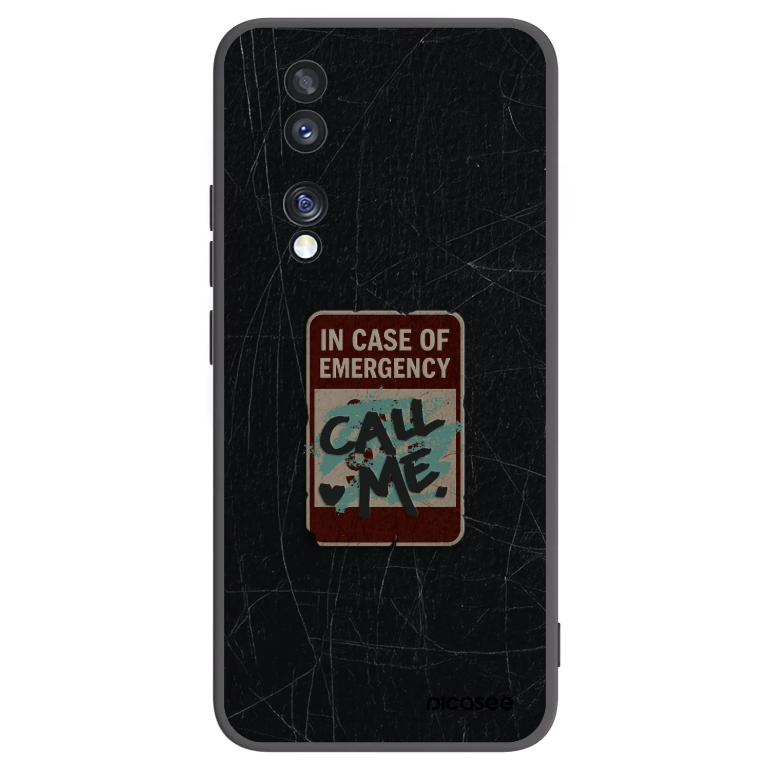 Picasee husă neagră din silicon pentru Honor 70 - EMERGENCY