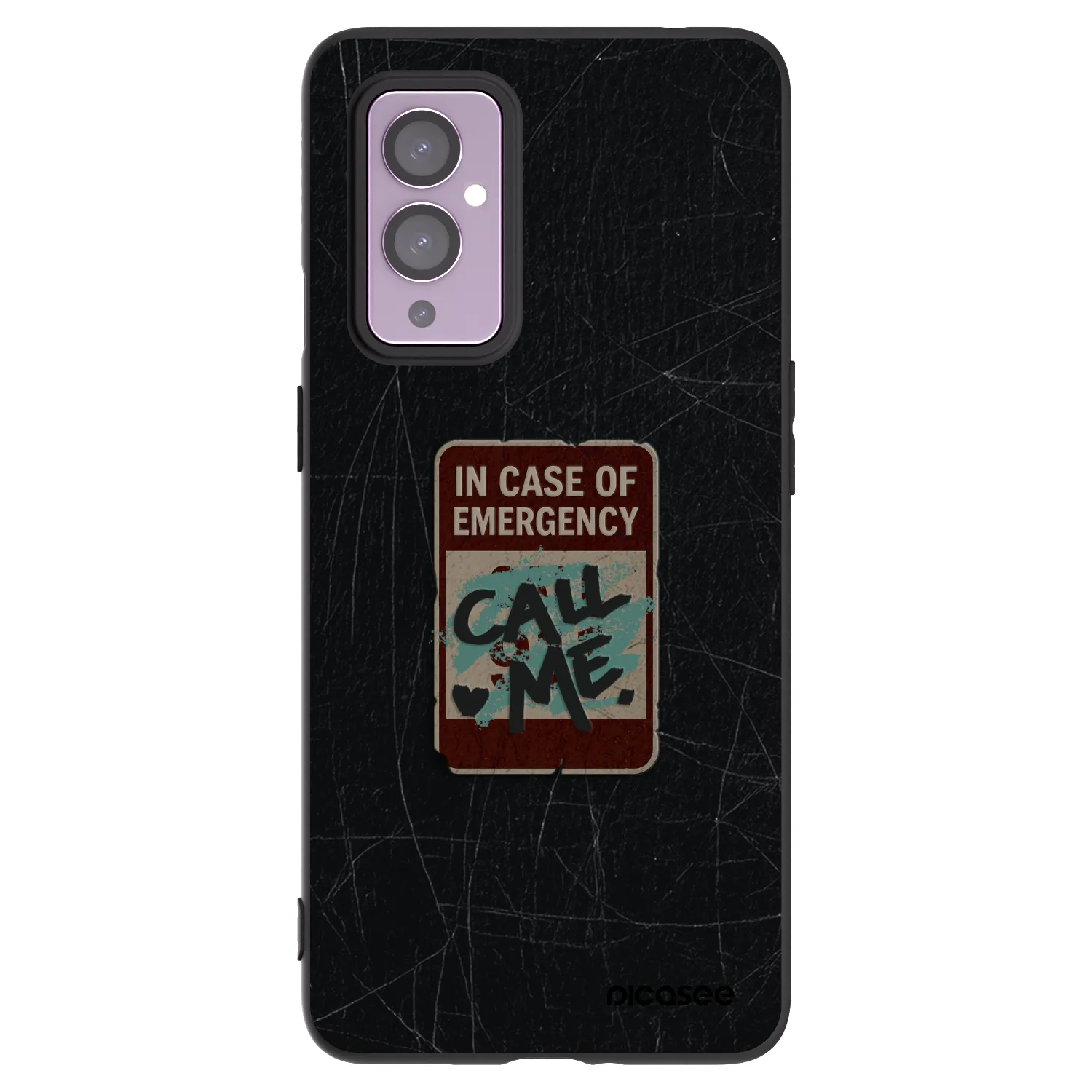 Picasee husă neagră din silicon pentru OnePlus 9 - EMERGENCY