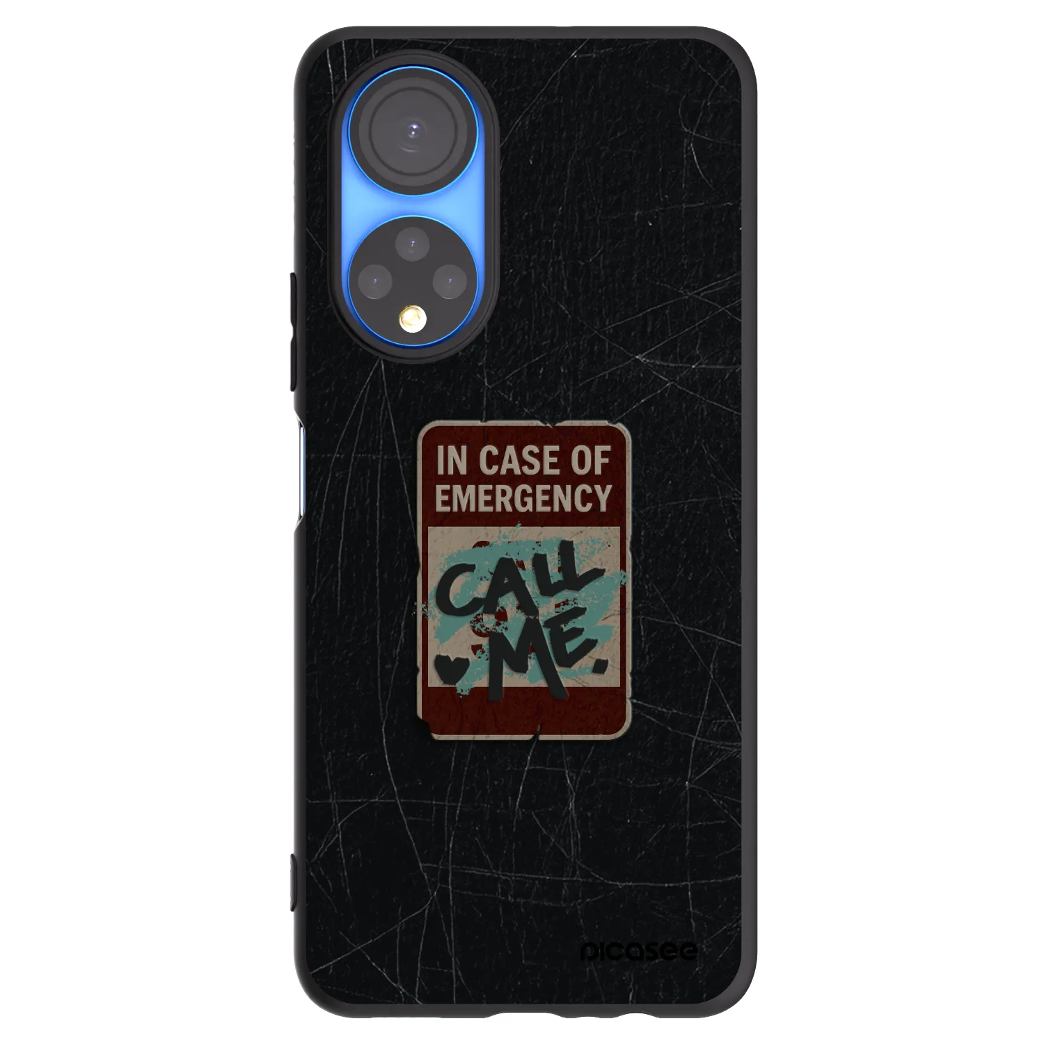 Picasee husă neagră din silicon pentru Honor X7 - EMERGENCY