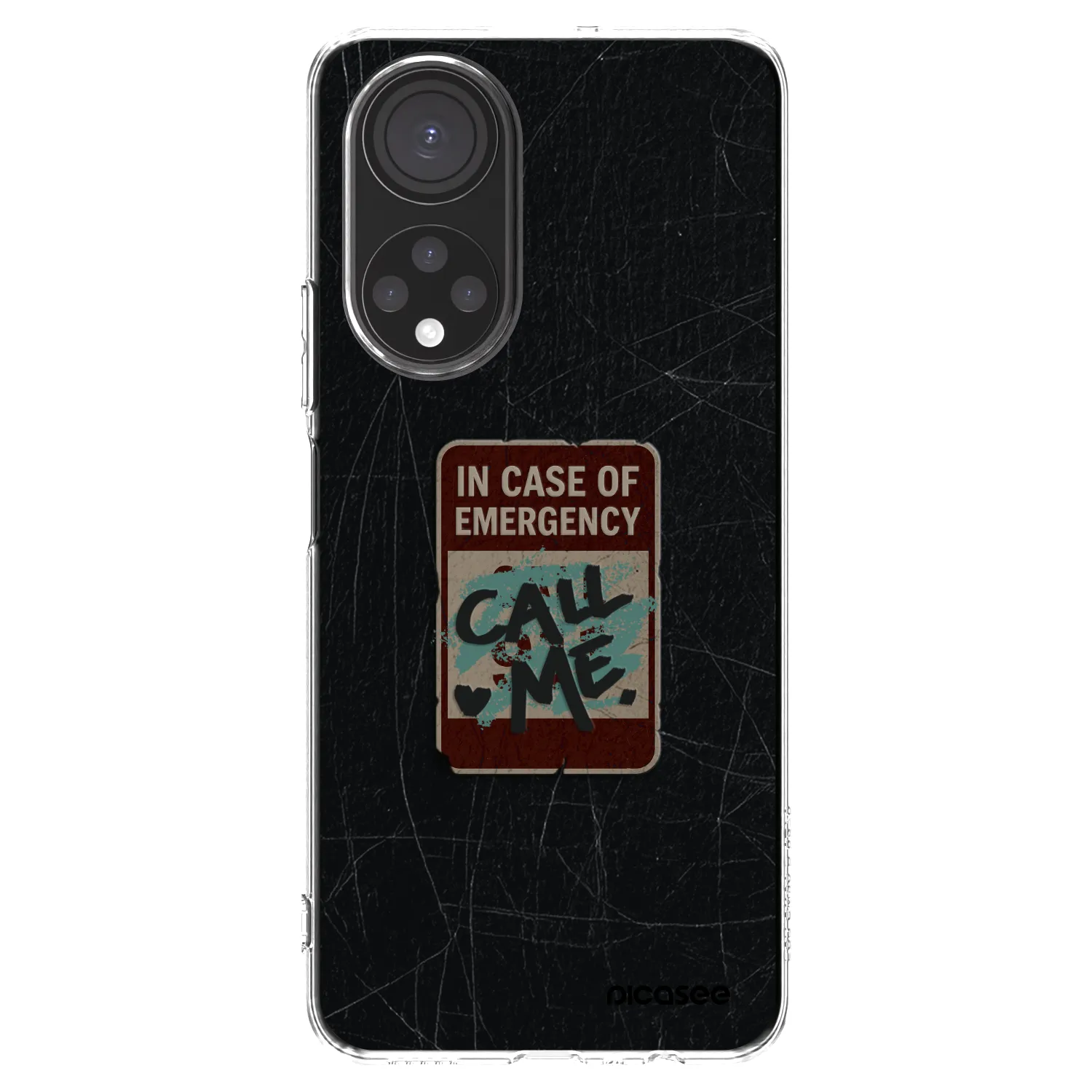 Picasee husă transparentă din silicon pentru Honor X7 - EMERGENCY