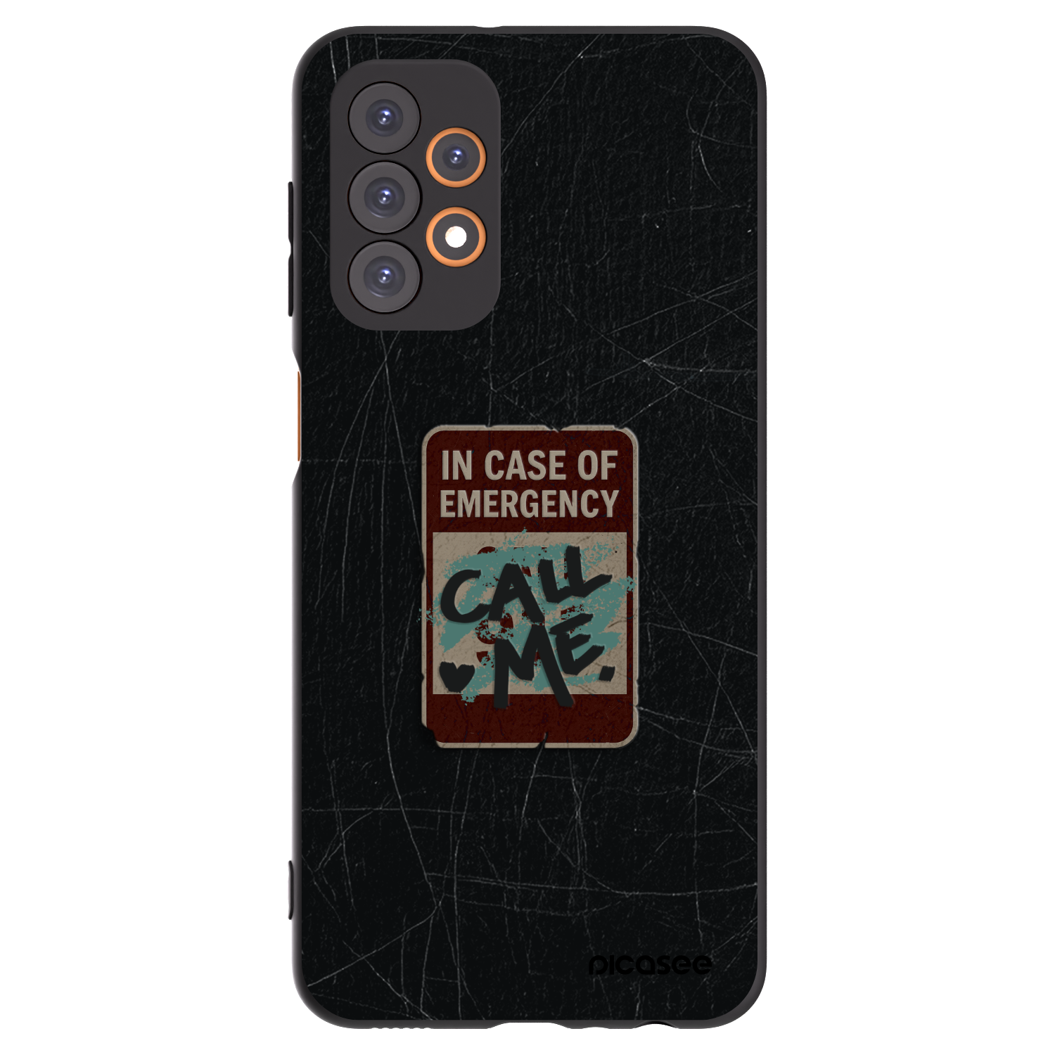 Picasee husă neagră din silicon pentru Samsung Galaxy A23 A236B 5G - EMERGENCY
