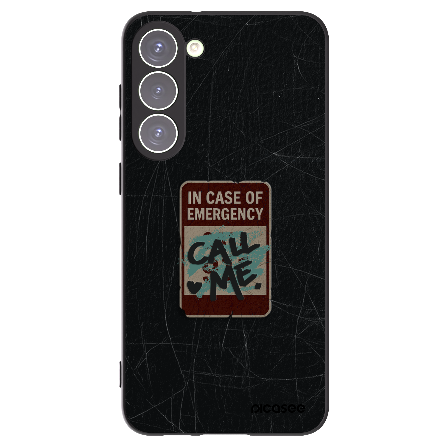 Picasee husă neagră din silicon pentru Samsung Galaxy S23+ 5G - EMERGENCY