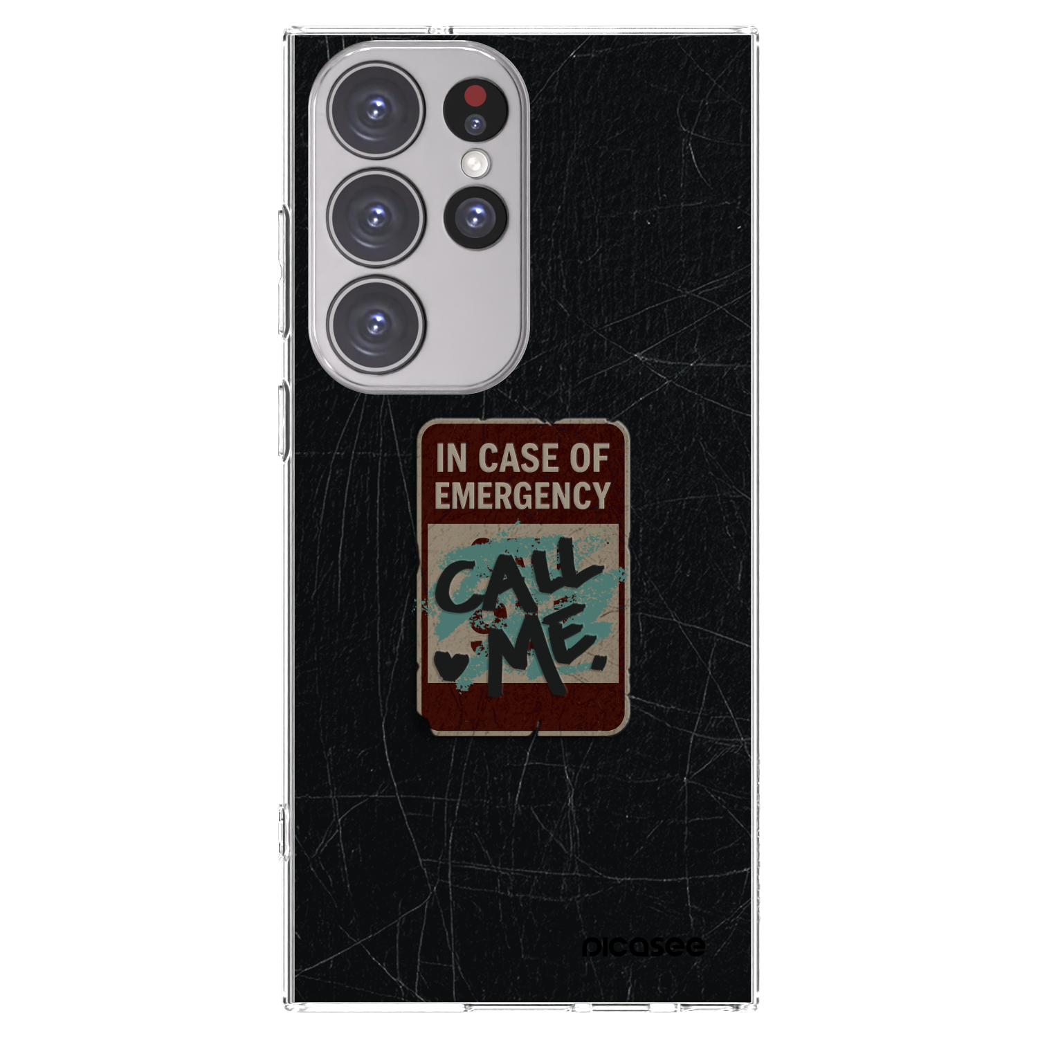 Picasee husă transparentă din silicon pentru Samsung Galaxy S23 Ultra 5G - EMERGENCY