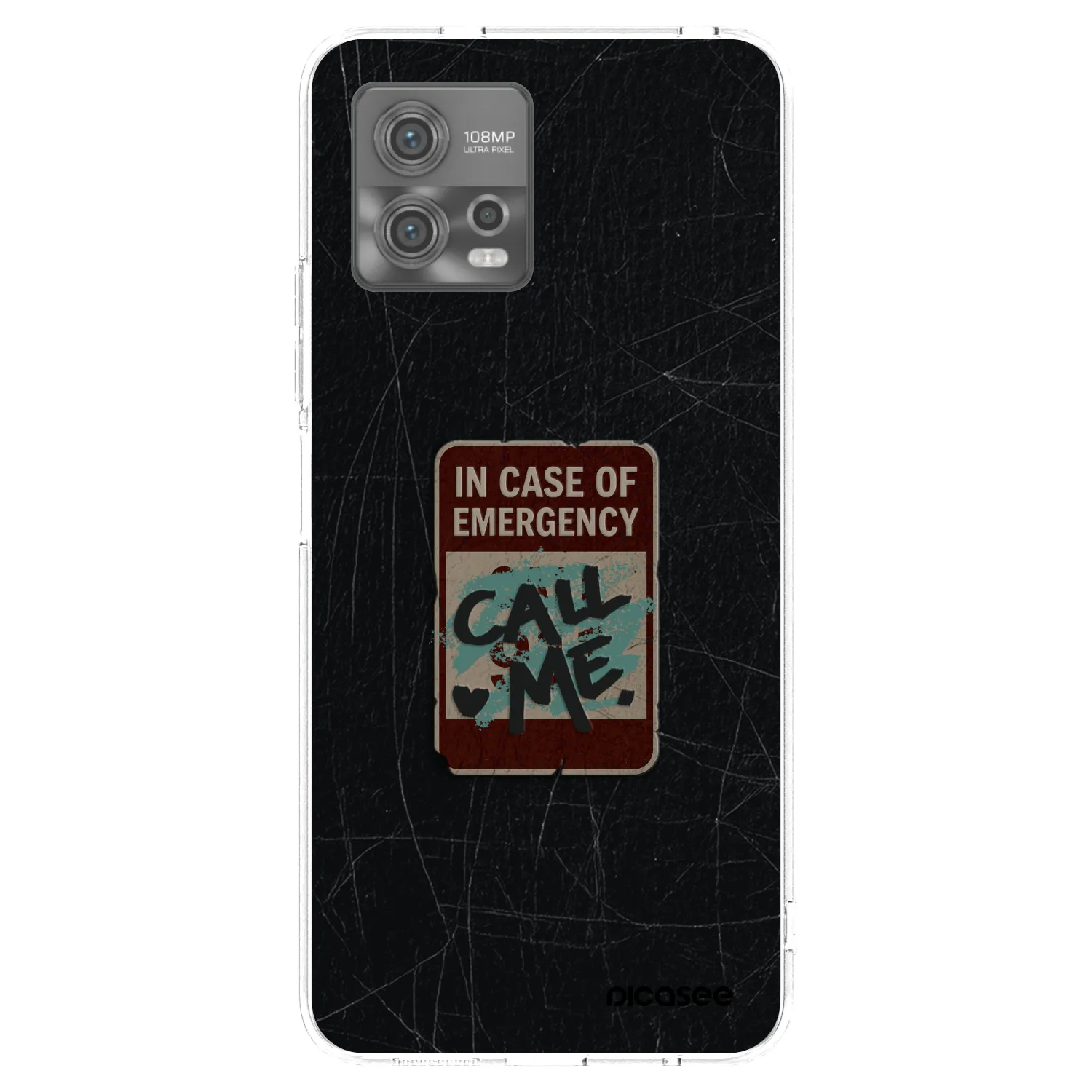 Picasee husă transparentă din silicon pentru Motorola Moto G72 - EMERGENCY