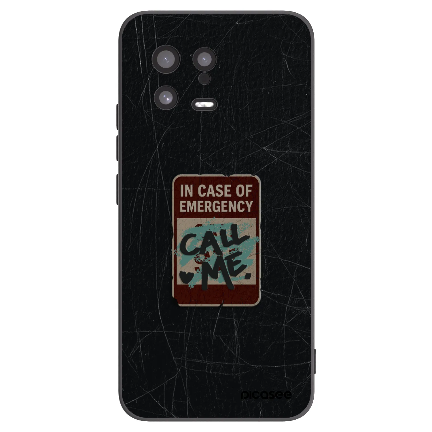 Picasee husă neagră din silicon pentru Xiaomi 13 - EMERGENCY