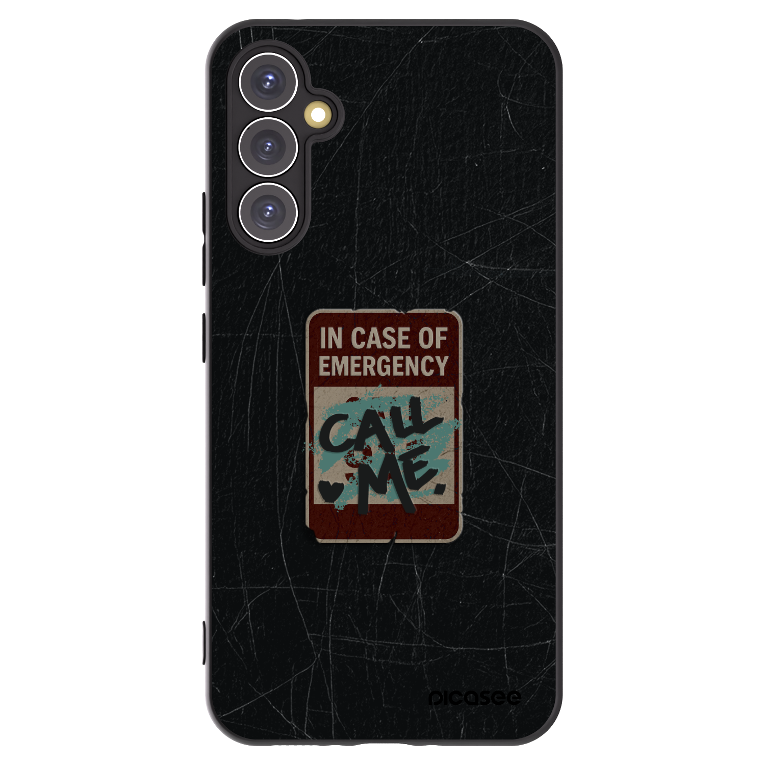 Picasee husă neagră din silicon pentru Samsung Galaxy A34 5G A346B - EMERGENCY