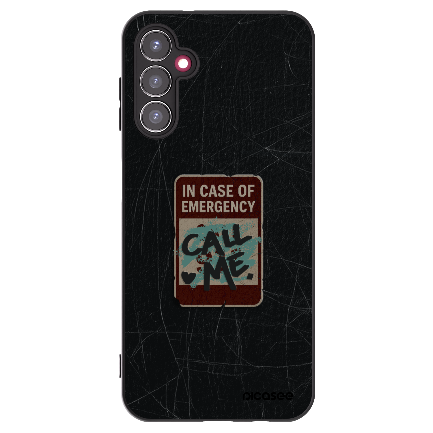 Picasee husă neagră din silicon pentru Samsung Galaxy A14 5G A146P - EMERGENCY
