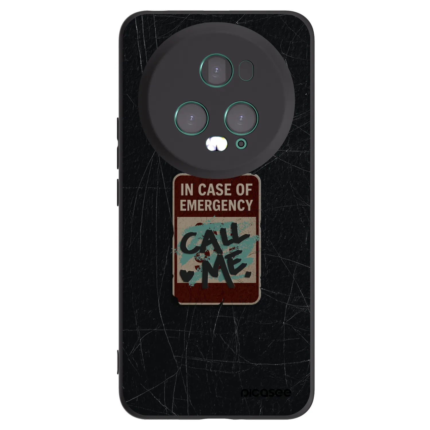 Picasee husă neagră din silicon pentru Honor Magic5 Pro - EMERGENCY