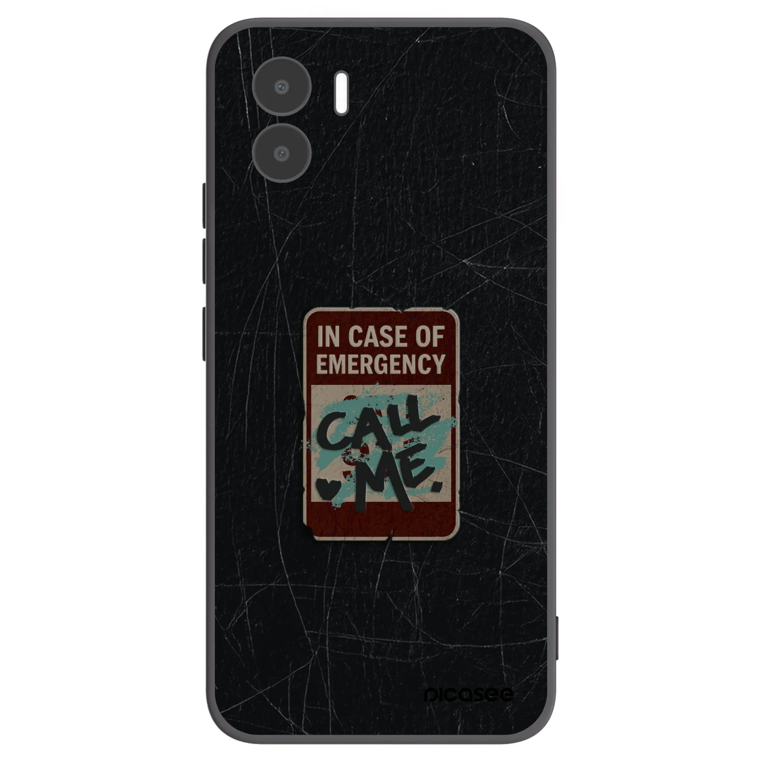 Picasee husă neagră din silicon pentru Xiaomi Redmi A2 - EMERGENCY