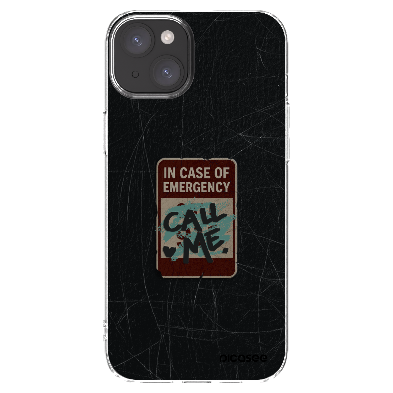 Picasee husă transparentă din silicon pentru Apple iPhone 15 Plus - EMERGENCY