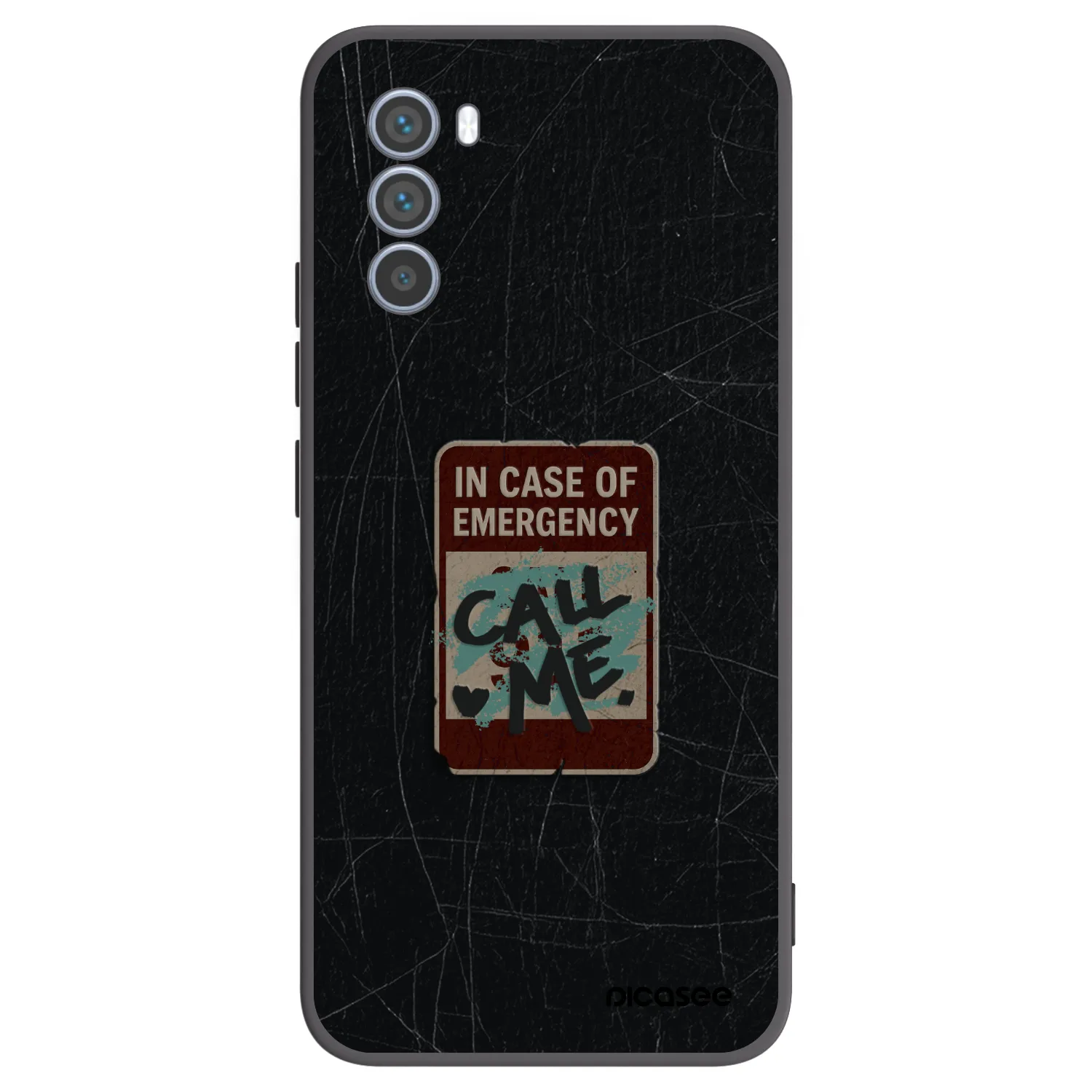 Picasee husă neagră din silicon pentru Motorola Moto G62 - EMERGENCY
