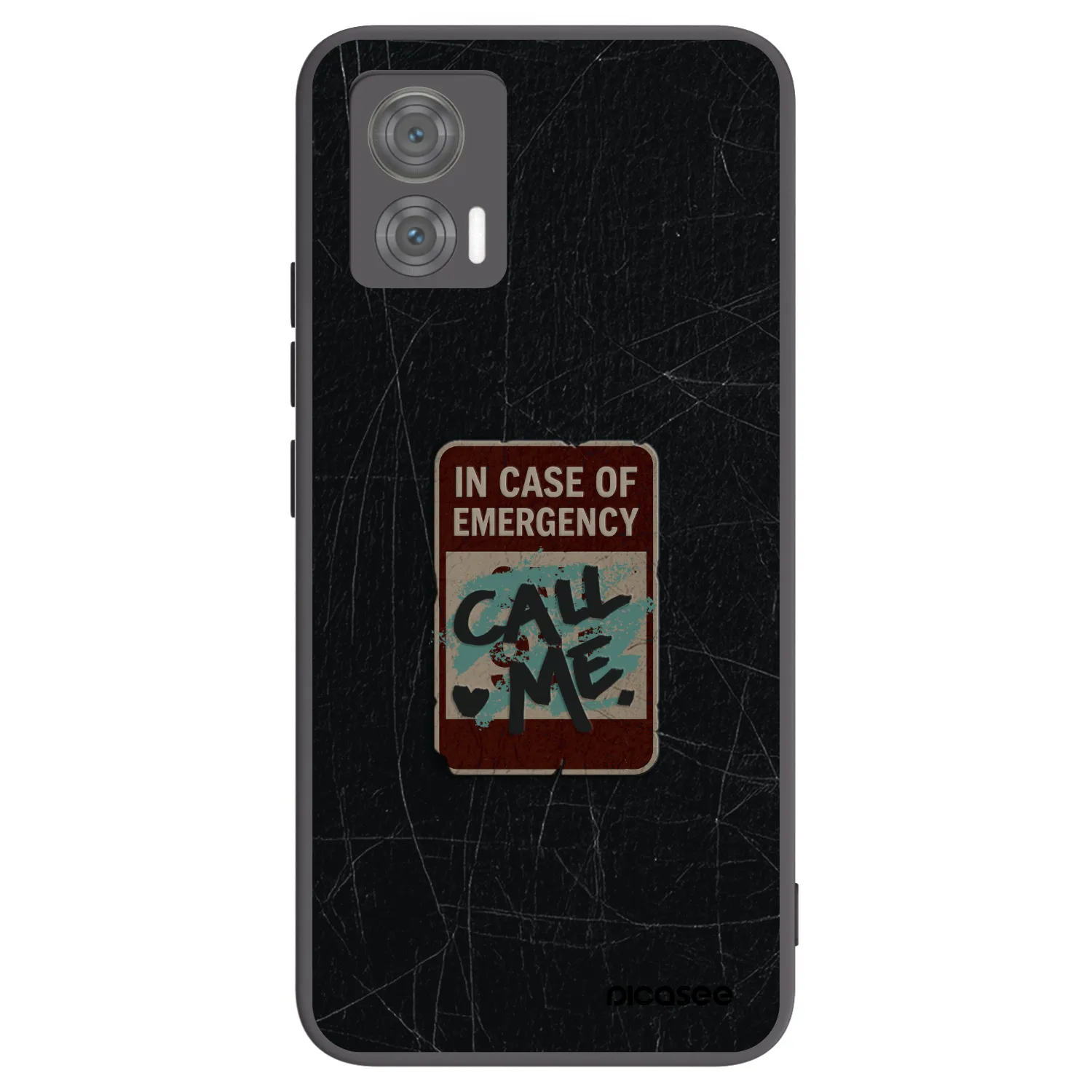 Picasee husă neagră din silicon pentru Motorola Edge 30 Neo - EMERGENCY
