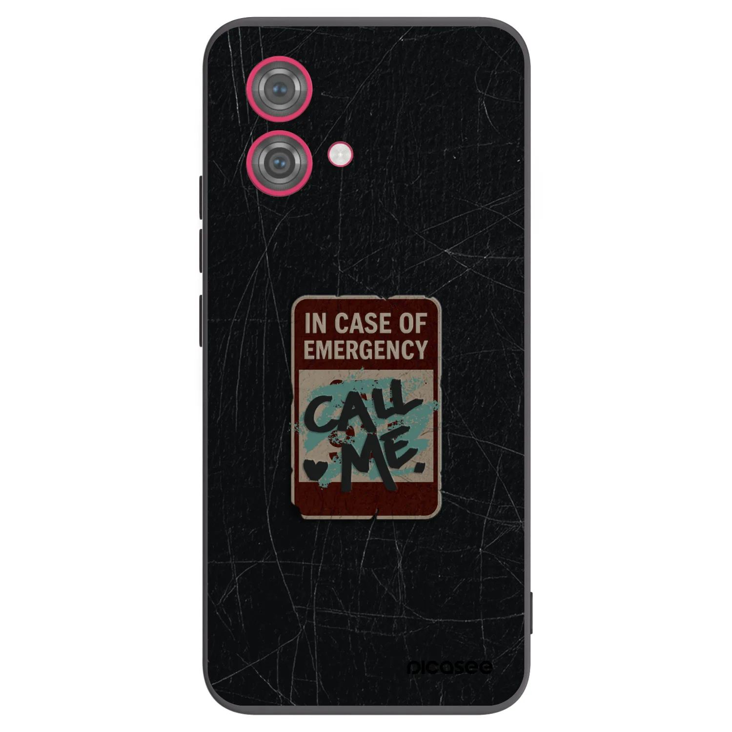 Picasee husă neagră din silicon pentru Motorola Moto G84 5G - EMERGENCY