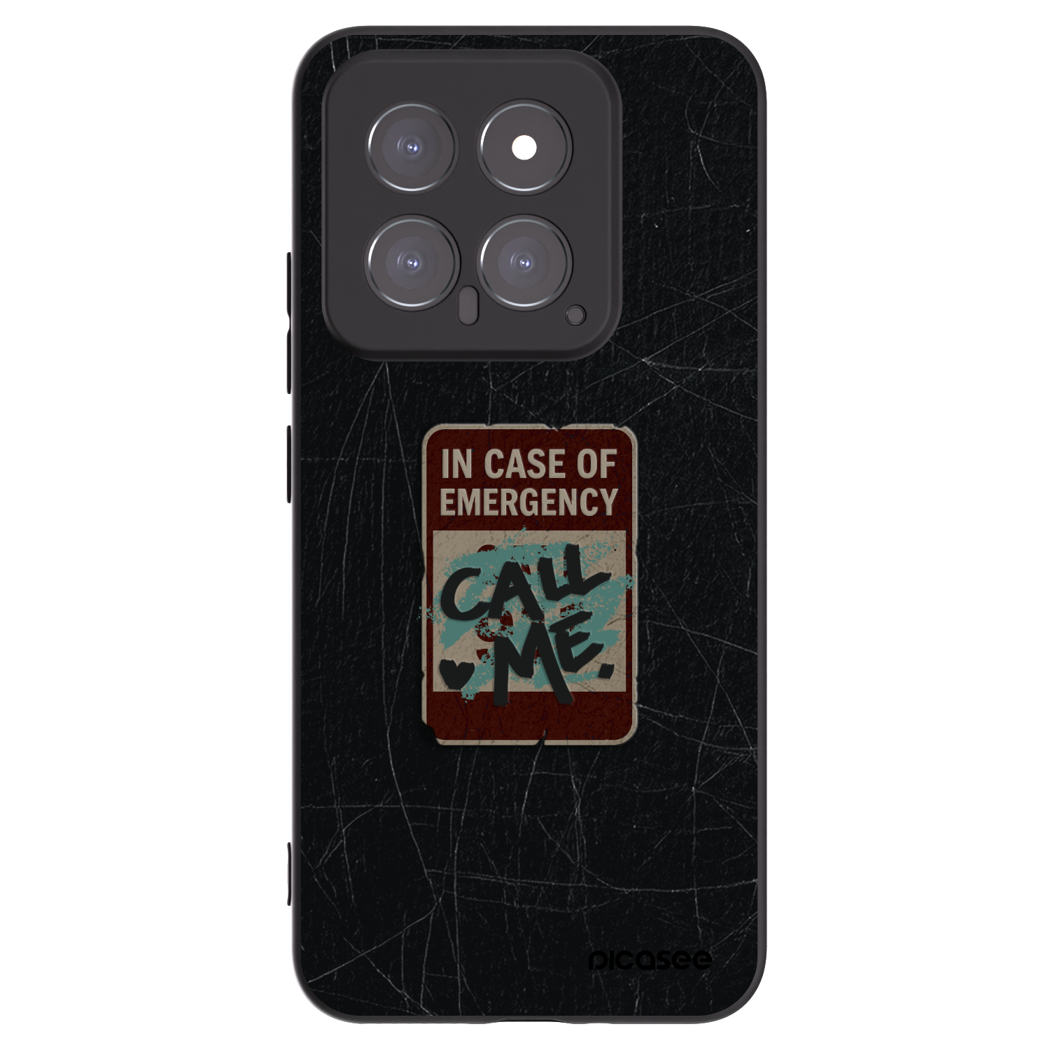 Picasee husă neagră din silicon pentru Xiaomi 14 - EMERGENCY