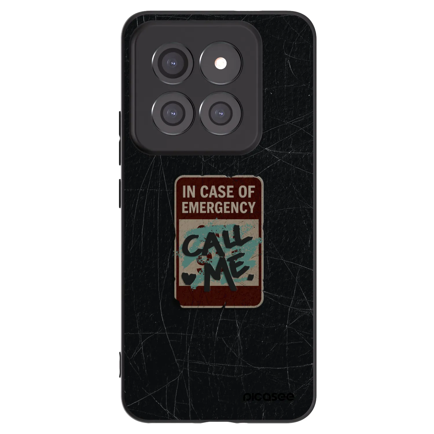 Picasee husă neagră din silicon pentru Xiaomi 14 Pro - EMERGENCY