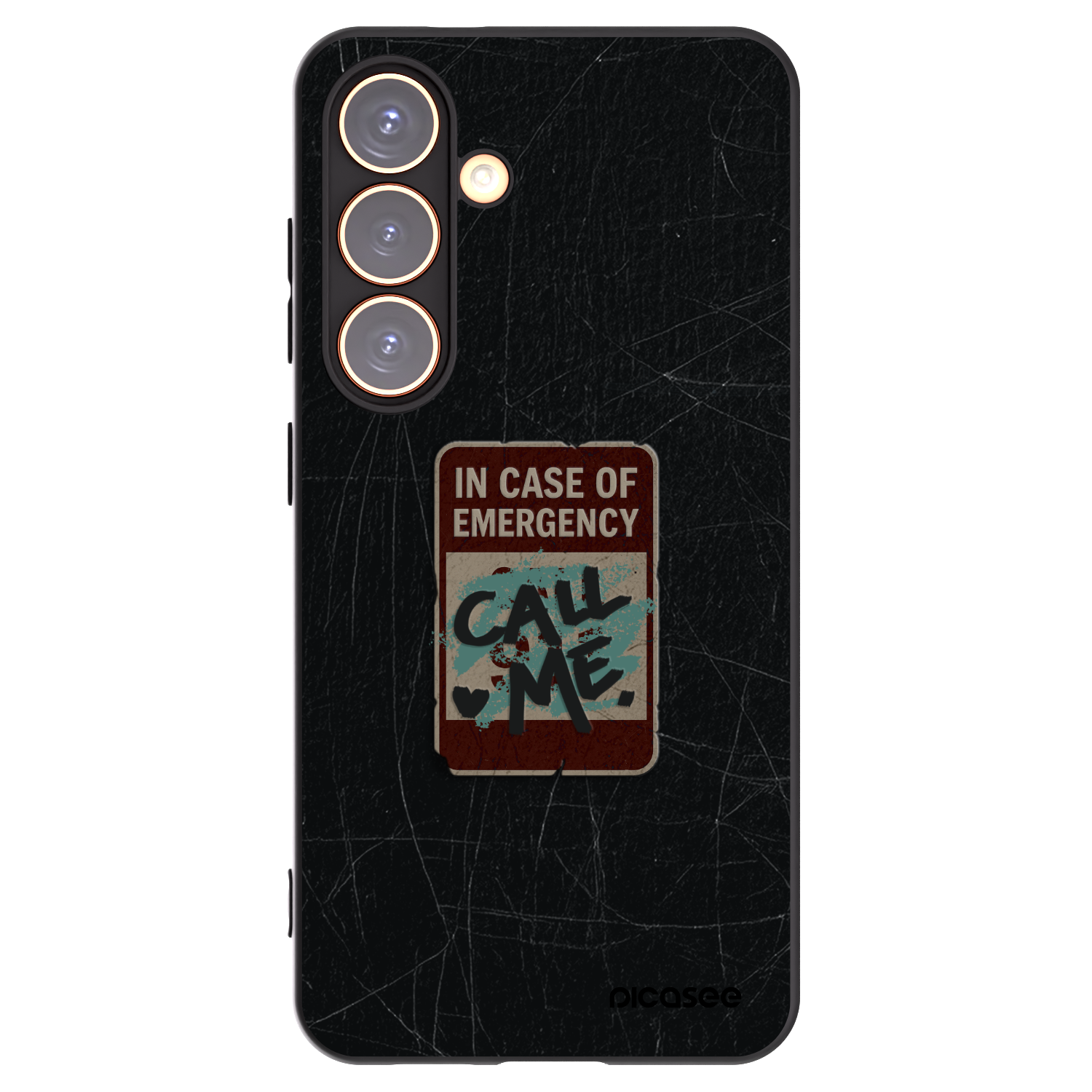 Picasee husă neagră din silicon pentru Samsung Galaxy S24 S921B 5G - EMERGENCY