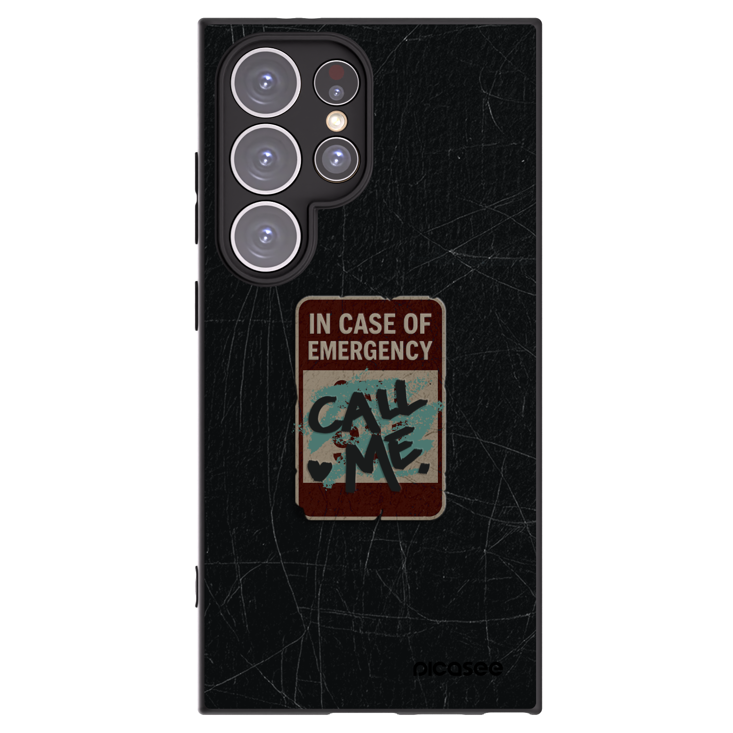 Picasee husă neagră din silicon pentru Samsung Galaxy S24 Ultra S928B 5G - EMERGENCY