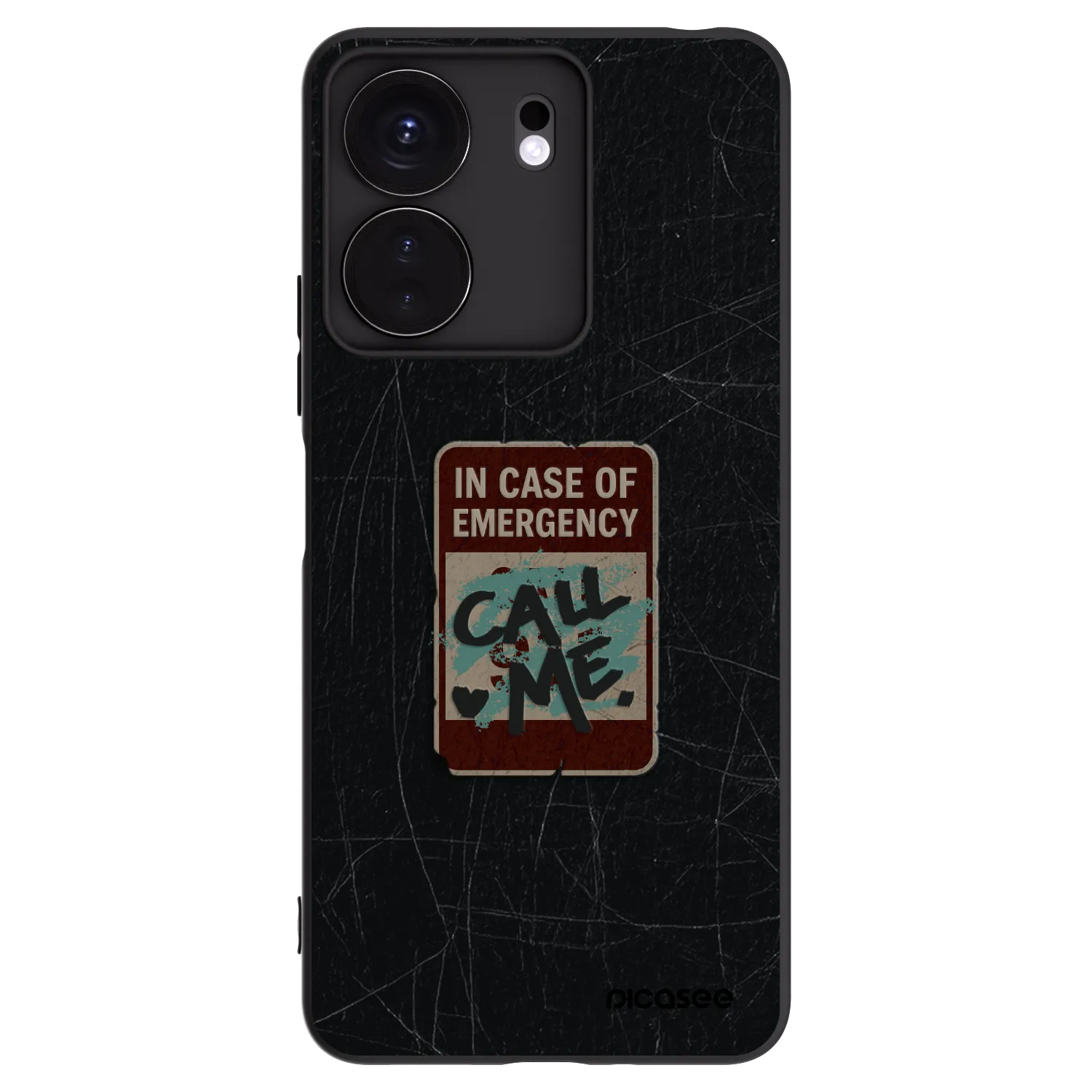 Picasee husă neagră din silicon pentru Xiaomi Redmi 13C 4G - EMERGENCY