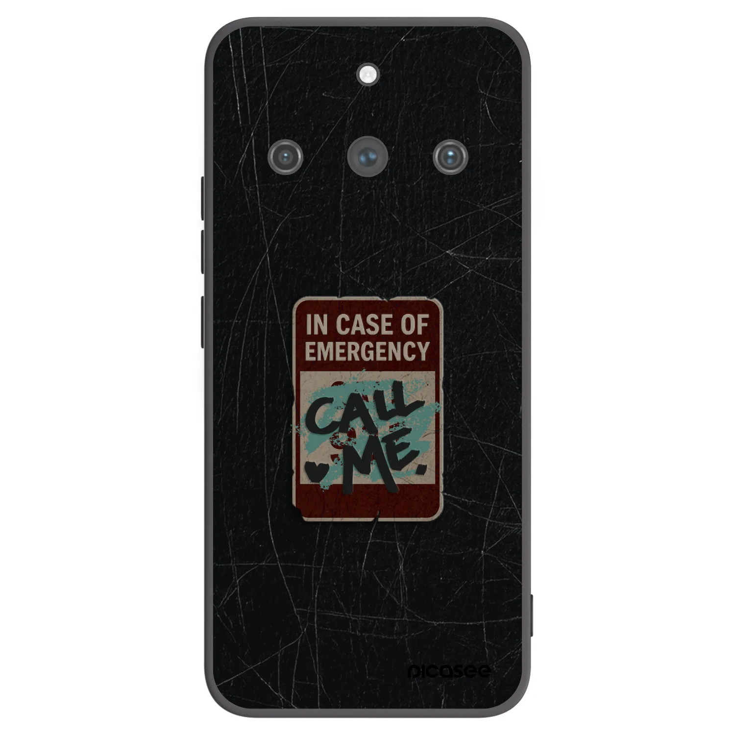 Picasee husă neagră din silicon pentru Realme 11 Pro+ - EMERGENCY