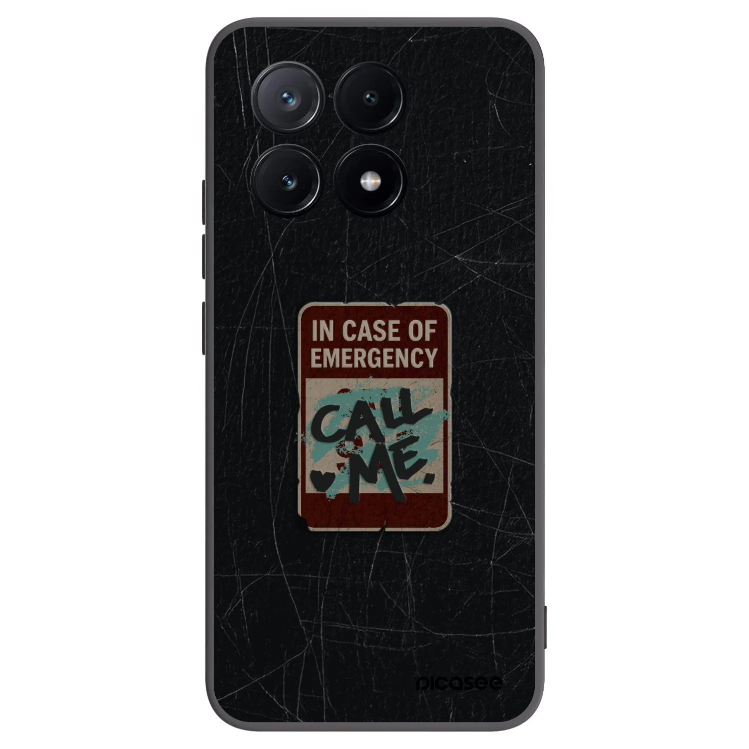 Picasee husă neagră din silicon pentru Xiaomi Poco X6 Pro - EMERGENCY